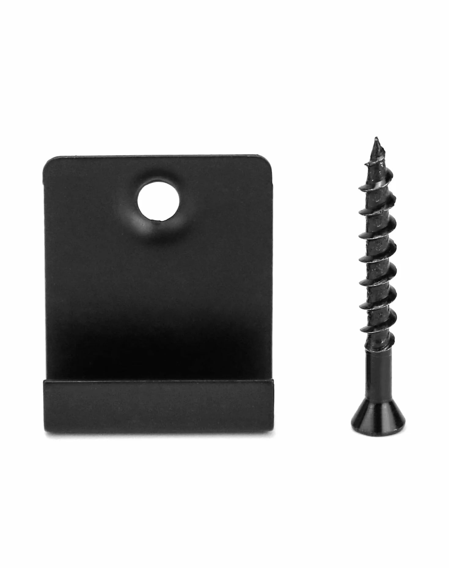 Klips do desek 8mm WPC QWORK 50 szt. z ukrytym łącznikiem startowym czarny