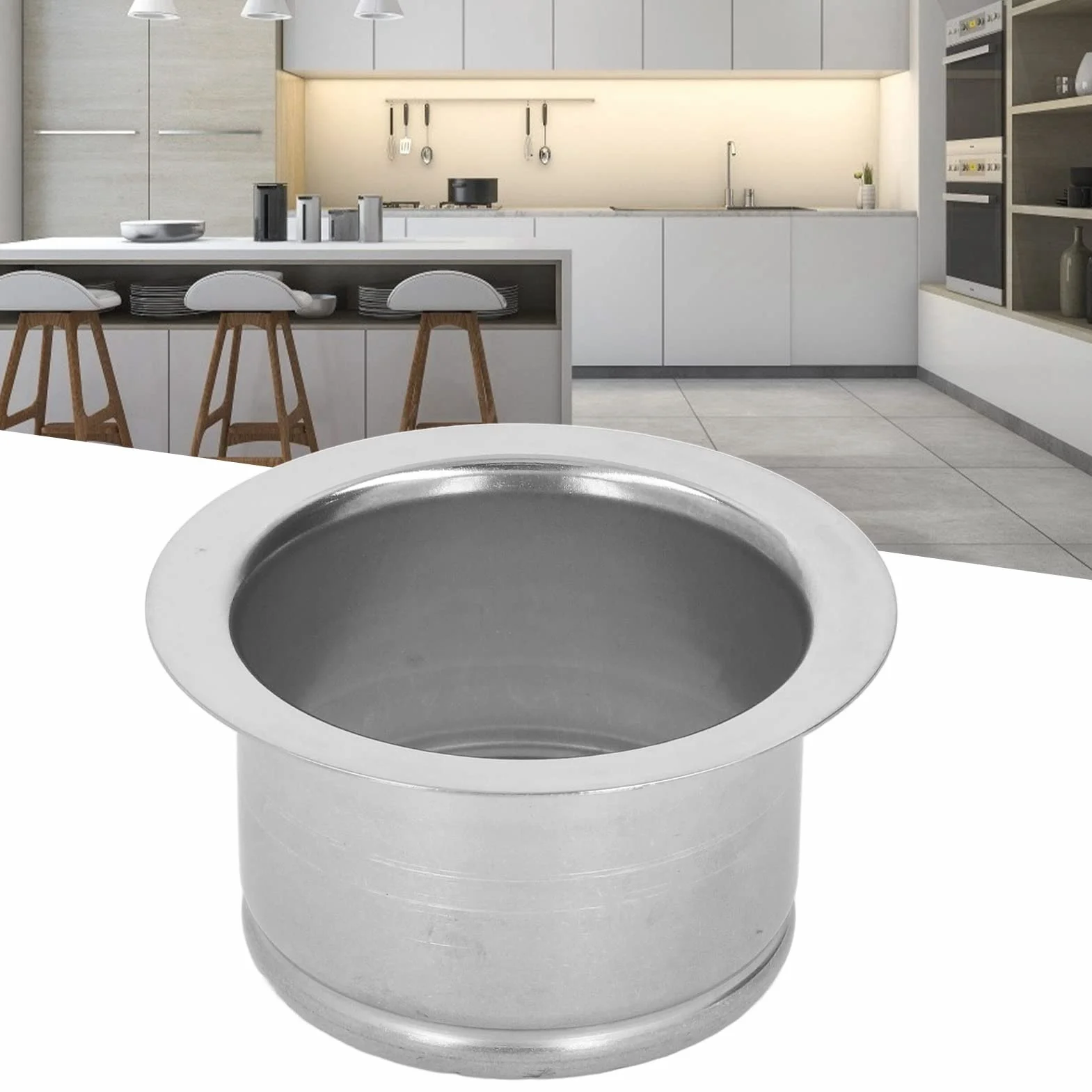 Kołnierz do Zlewu Kuchennego ze Stali Nierdzewnej 114 mm, Akcesoria do Wymiany