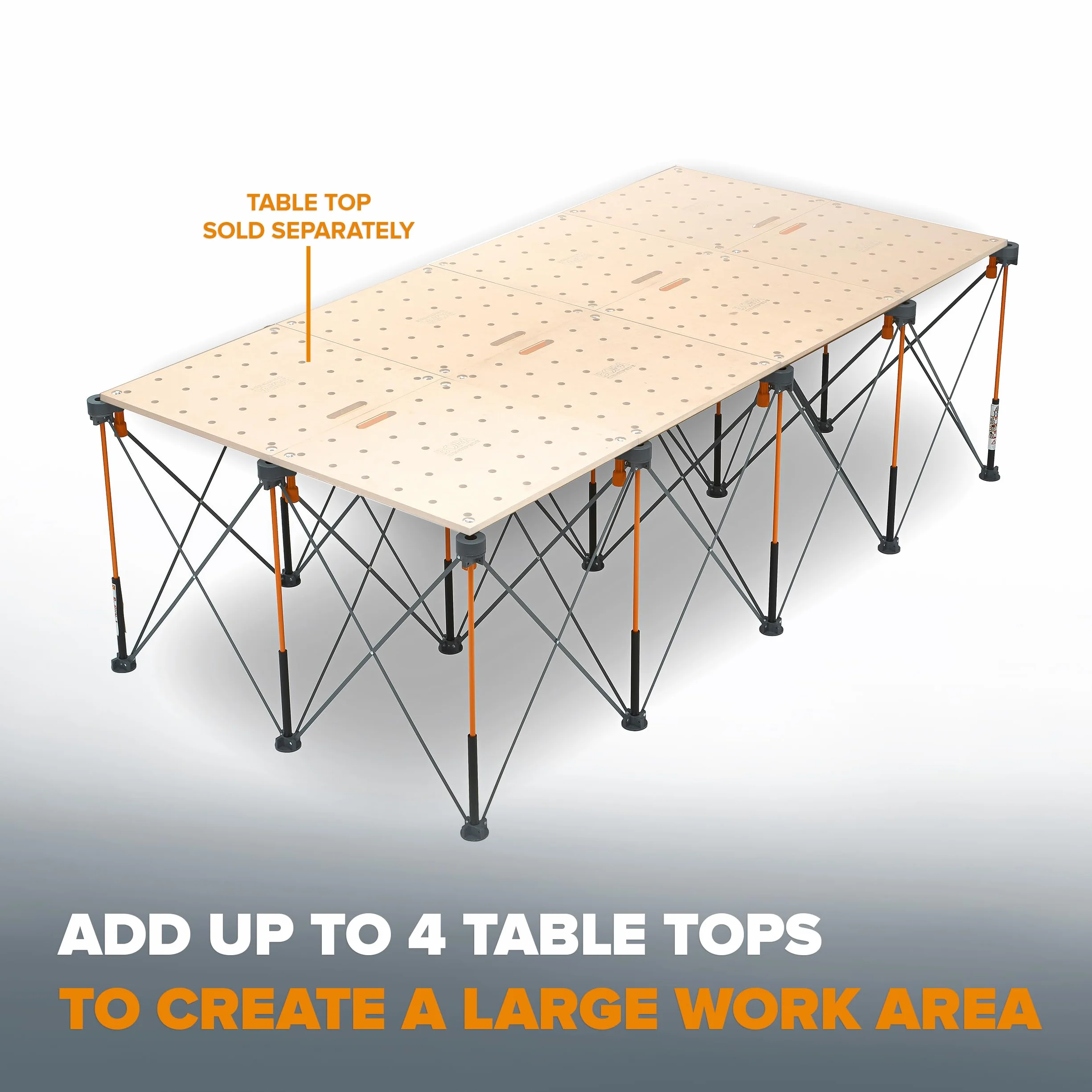 BORA Centipede 1,2 m x 2,4 m x 0,75 m, 4 miseczki X, 4 zaciski, torba C/S