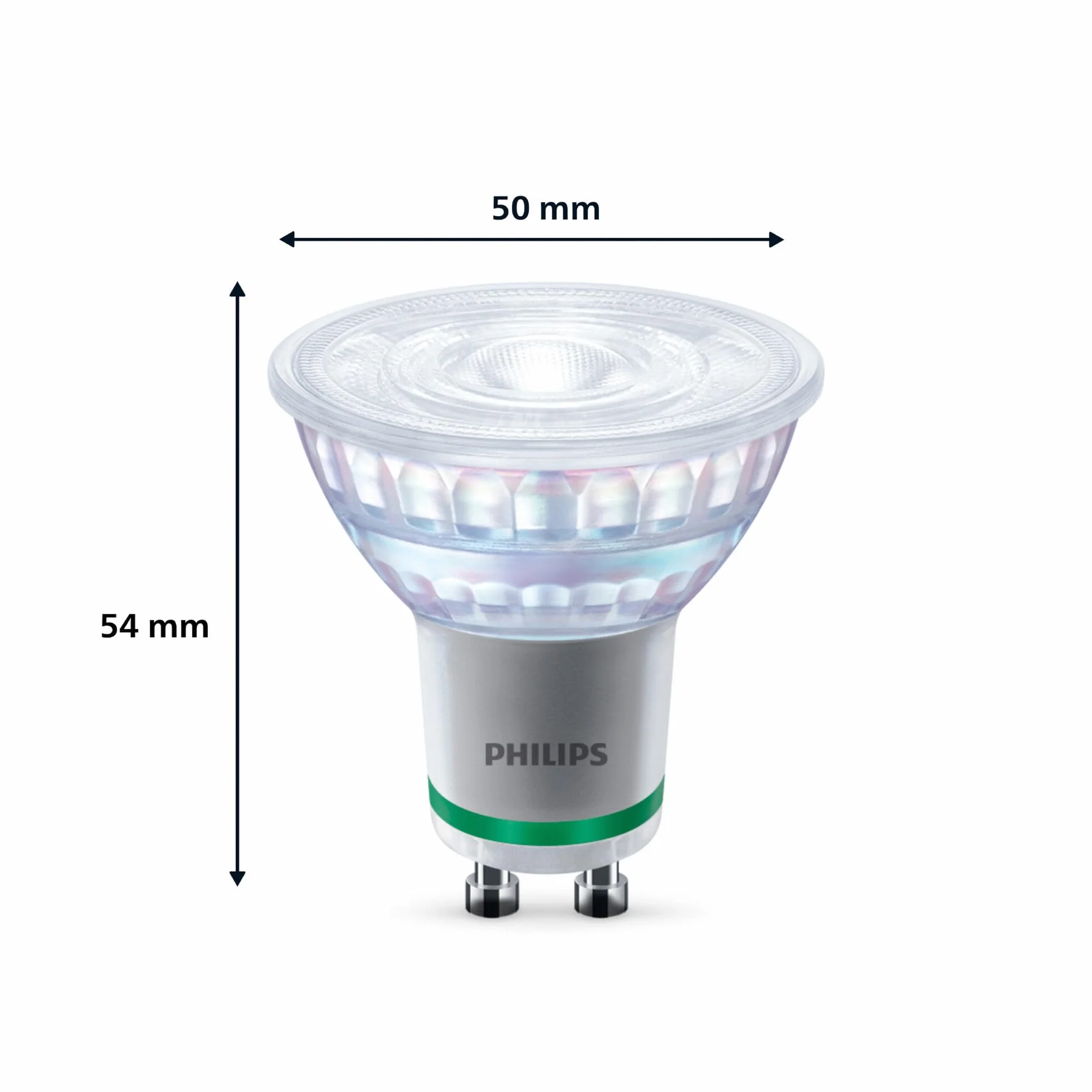 Philips Żarówka Ultra Efficient LED Classic 50 W GU10 WW 36D ND UE SRT4