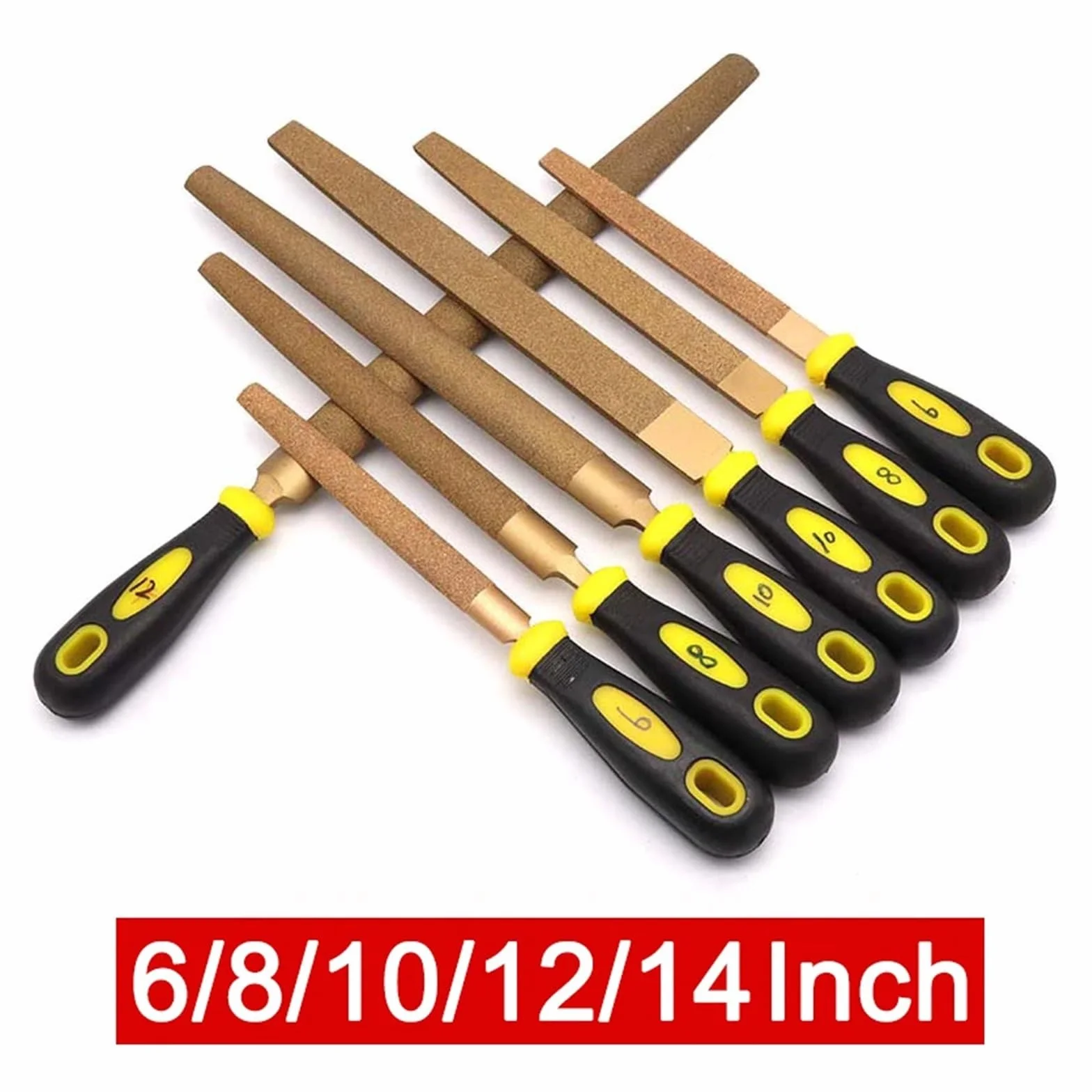 Brazed Diamond File Flat Rasp 4 6 8 10 Calowy do Drewna Metalu Ostrzenia Narzędzie
