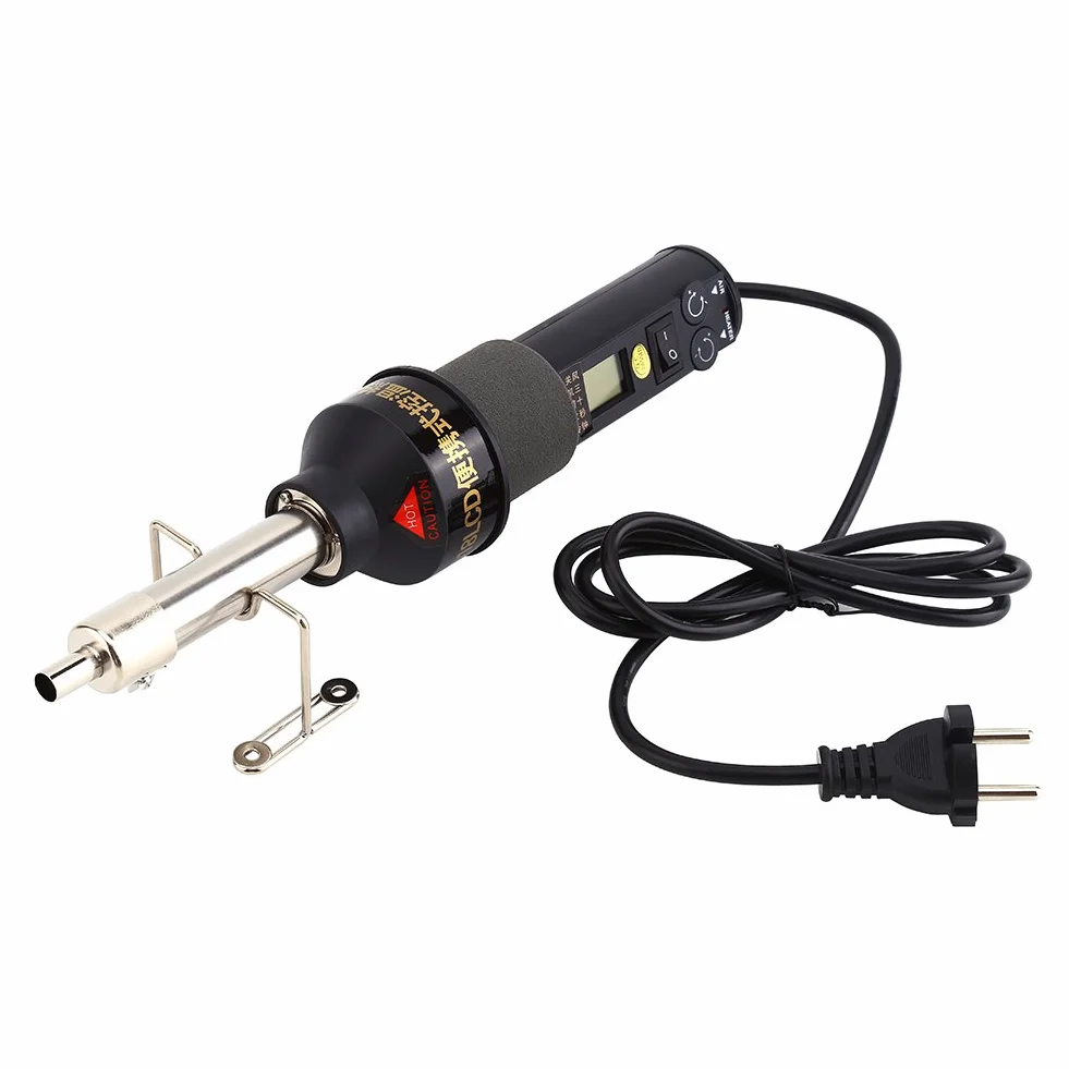 Pistolet na gorące powietrze 450 W LCD 4 dysze regulator temperatury