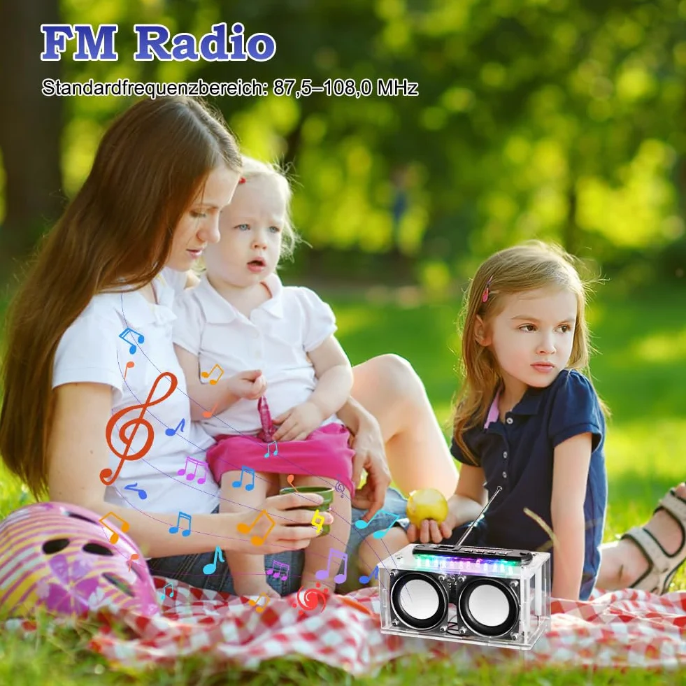 Zestaw do lutowania elektronicznego głośnik Bluetooth radio FM nagrywanie głosu odtwarzacz muzyki pilot LED