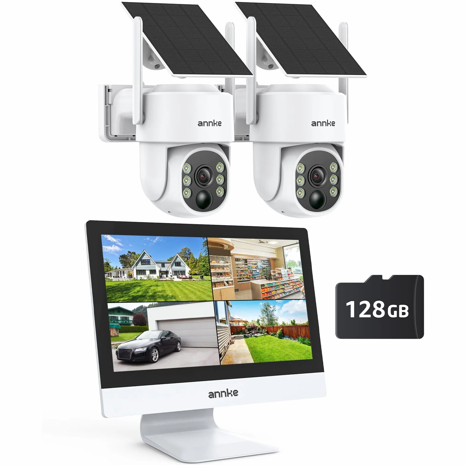 ANNKE Zestaw kamer do monitoringu zewnętrznego 12" 10CH Wireless NVR