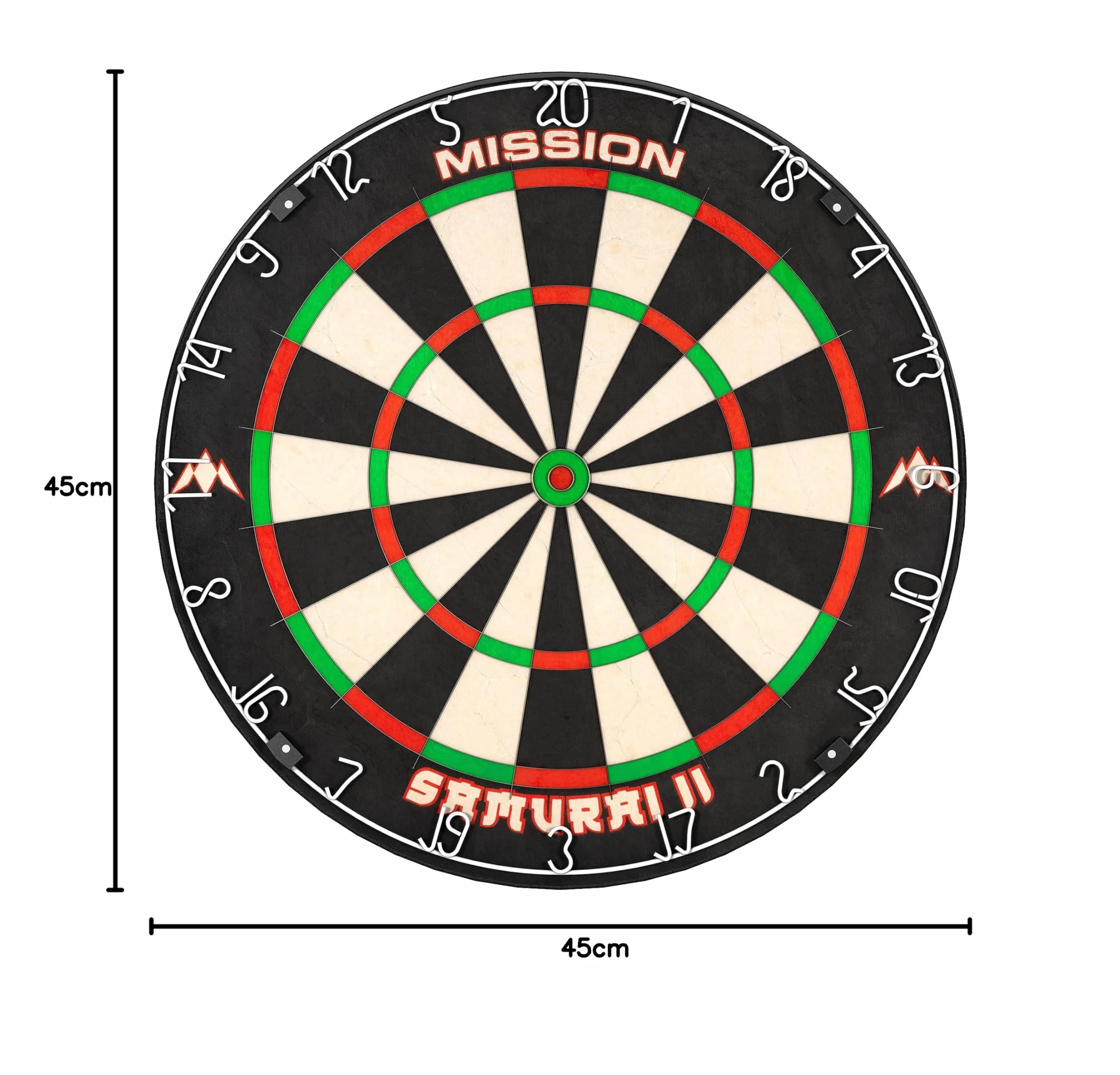 Mission Darts DB023 Samurai II | Profesjonalna tarcza w standardzie zawodowym do rzutek, z ultracienką konstrukcją drucianą i odpornymi na blaknięcie kolorami