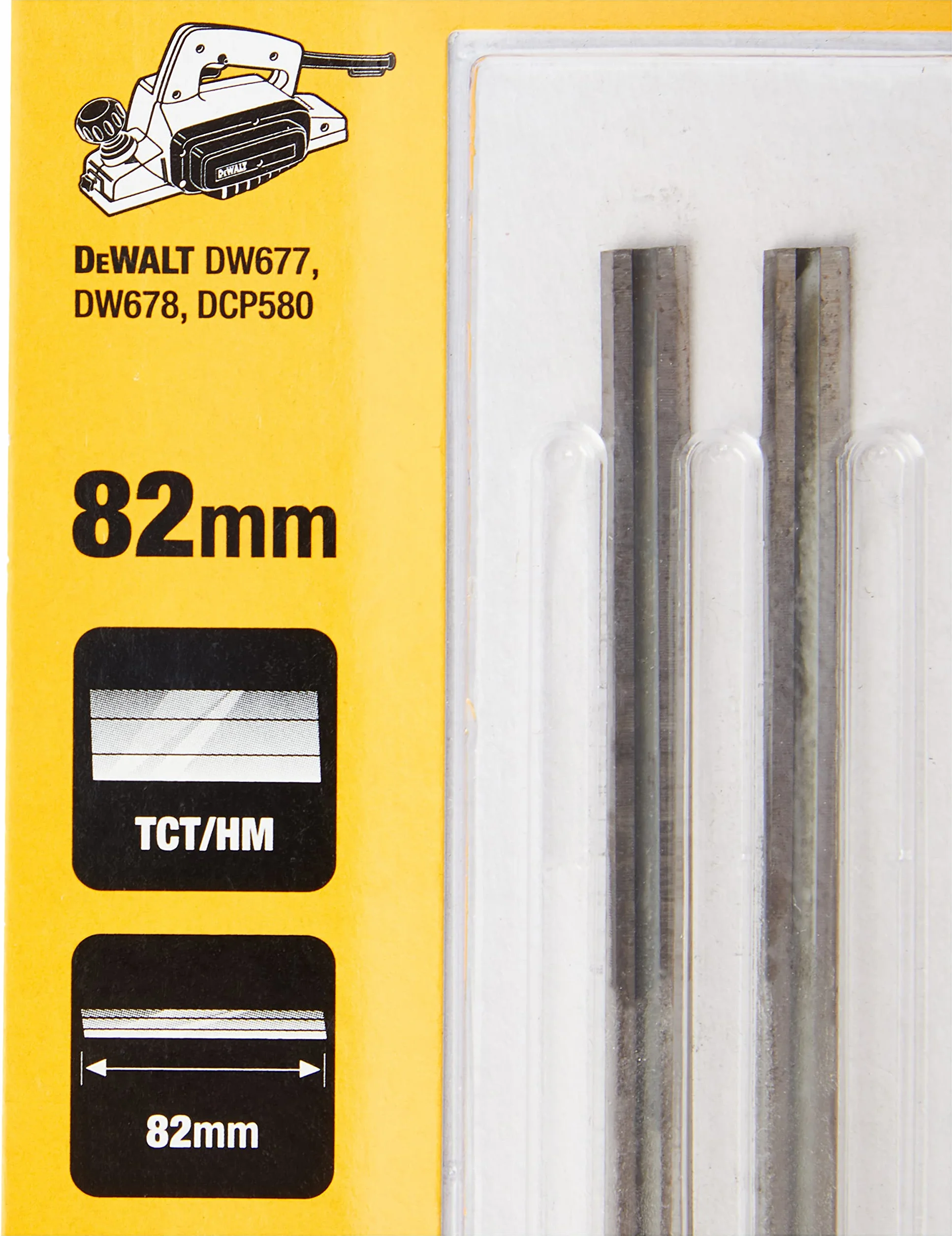 DeWalt DT3906-QZ Tct dwustronne ostrza strugarki 82 mm