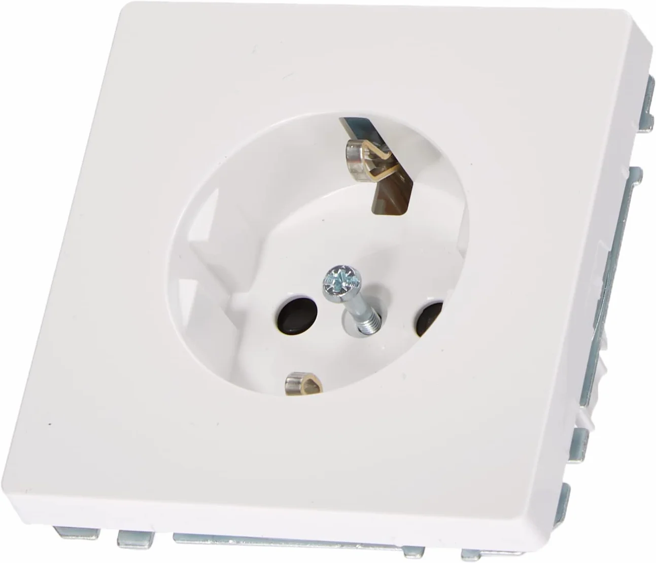 Schneider Electric Merten MEG2300-6035 gniazdo wtykowe z zestykiem ochronnym 2-biegunowe + E biały lotos
