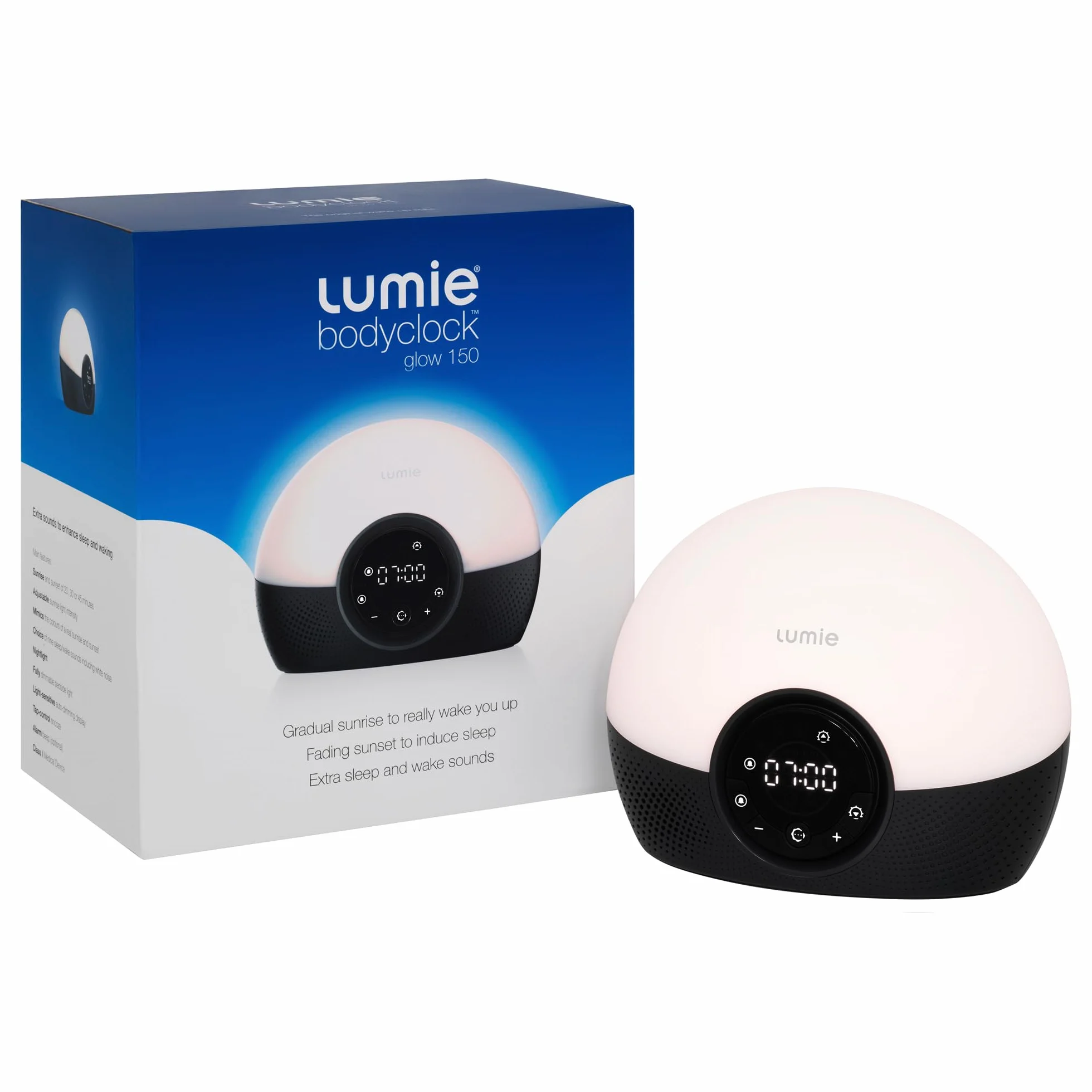 Lumie Bodyclock Glow 150 Lampka Budząca z Symulacją Zachodu Słońca