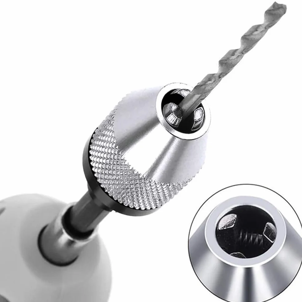 Bezkluczykowy uchwyt wiertarski 1/4 cala sześciokątny 0,3-6,5 mm adapter wiertarki udarowej