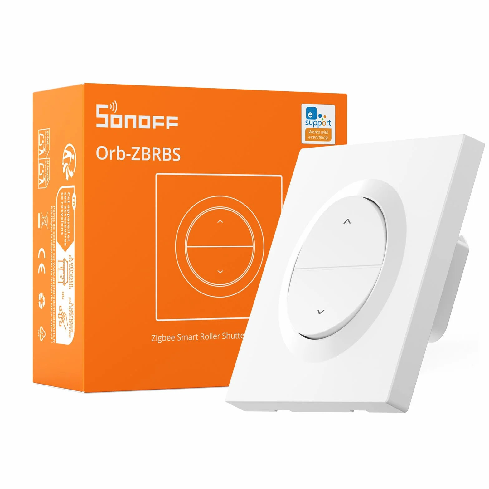SONOFF Fusion Zigbee Inteligentny Przełącznik Rolkowy Orb-ZBRBS Sterowanie Procentowe Wzmacniacz Zigbee Kompatybilny z Home Assistant
