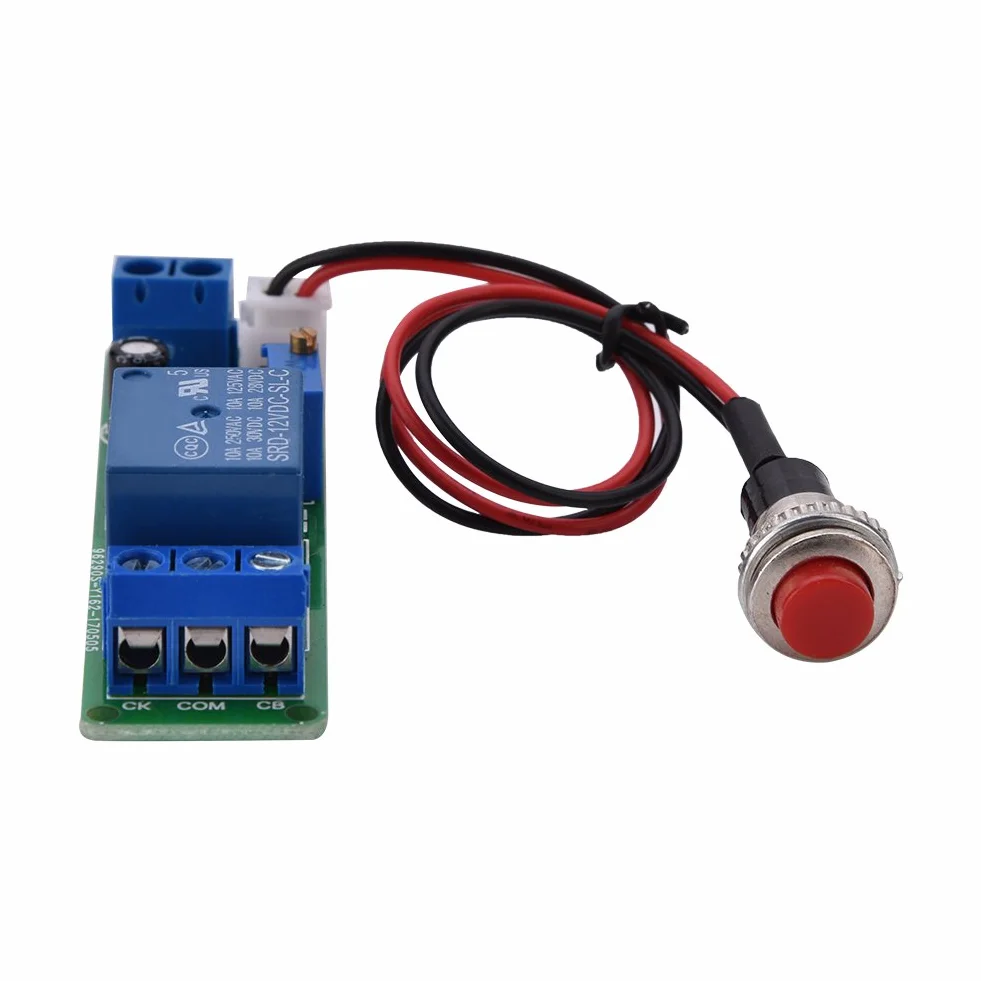 Moduł Przekaźnik Czasowy DC 12V Regulowany Timer Opóźnienie Wyłącz 1~10sec