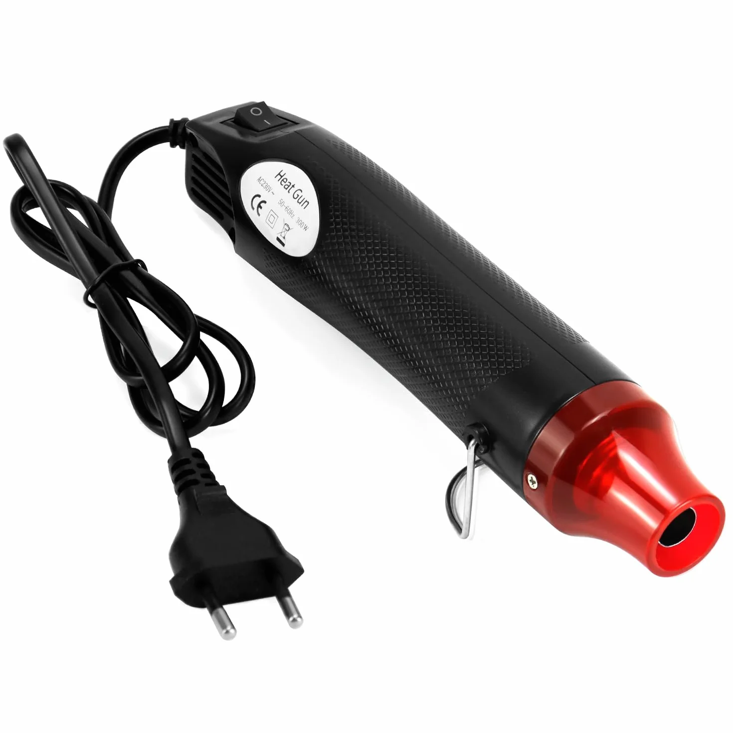 QWORK Mini pistolet na gorące powietrze 220 V 300 W suszarka do rur termokurczliwych