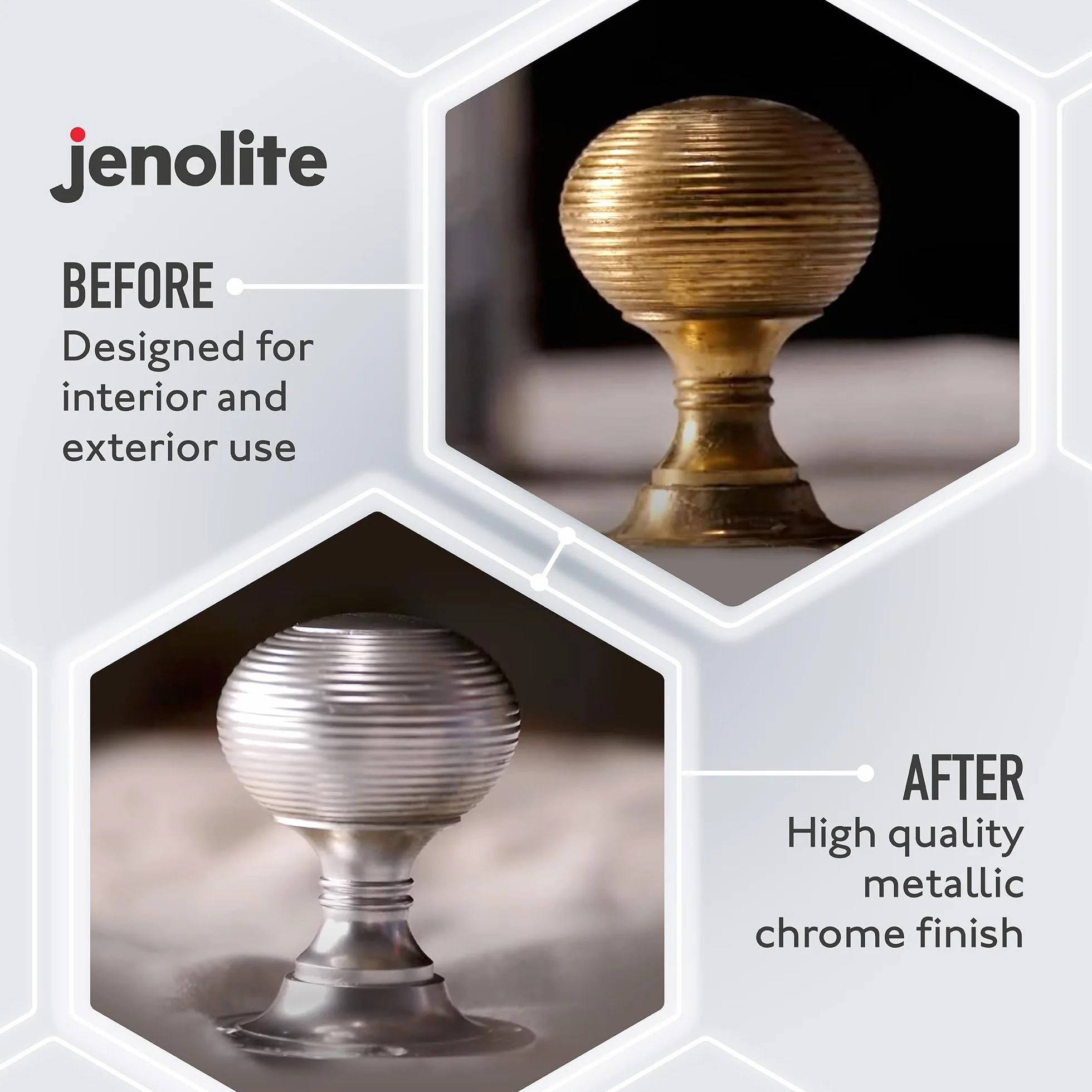 JENOLITE Chromowana farba w sprayu metaliczny chrom 400 ml