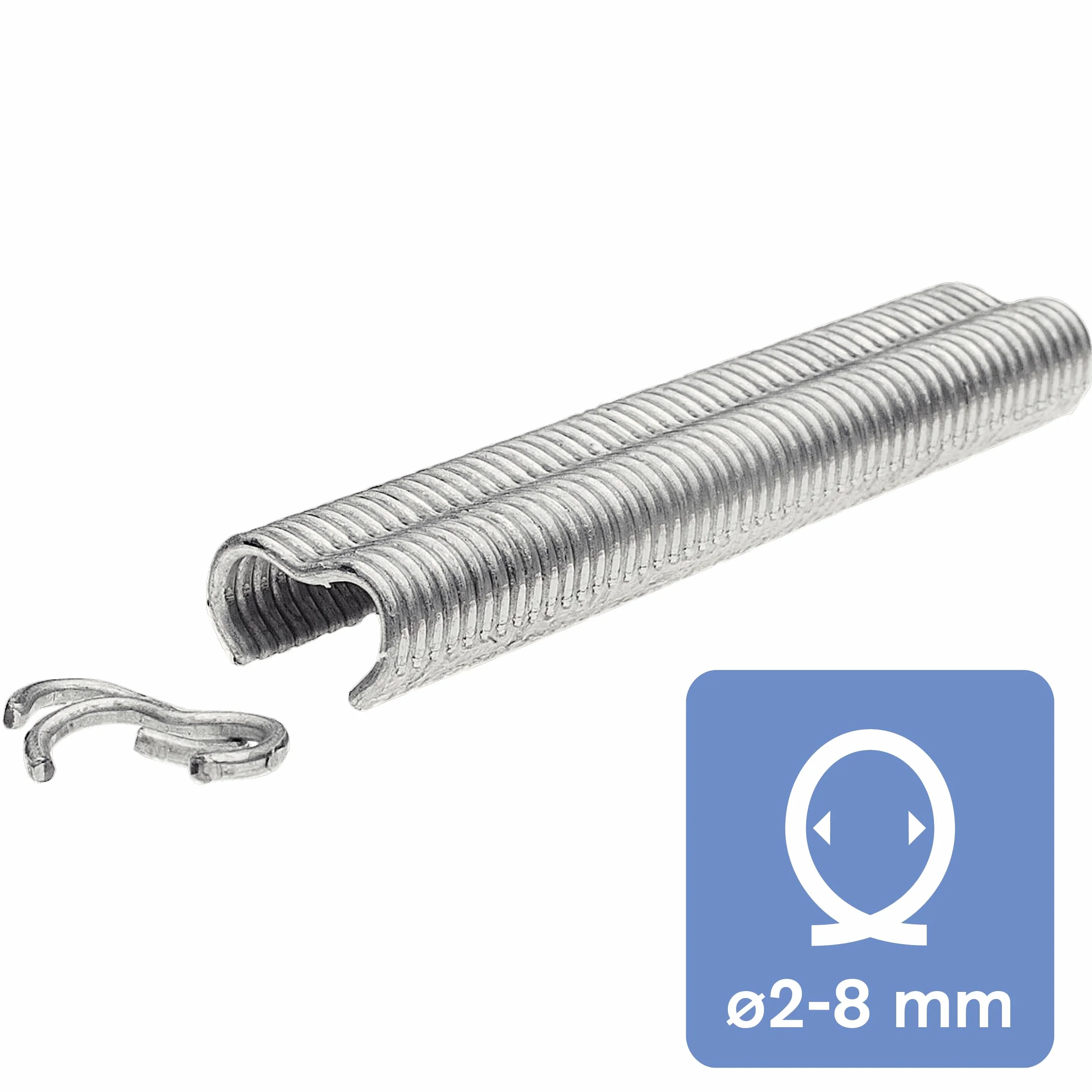 Rapid Zszywki Zaciskowe VR16 Galwanizowane 2-8 mm 400 Sztuk Blister
