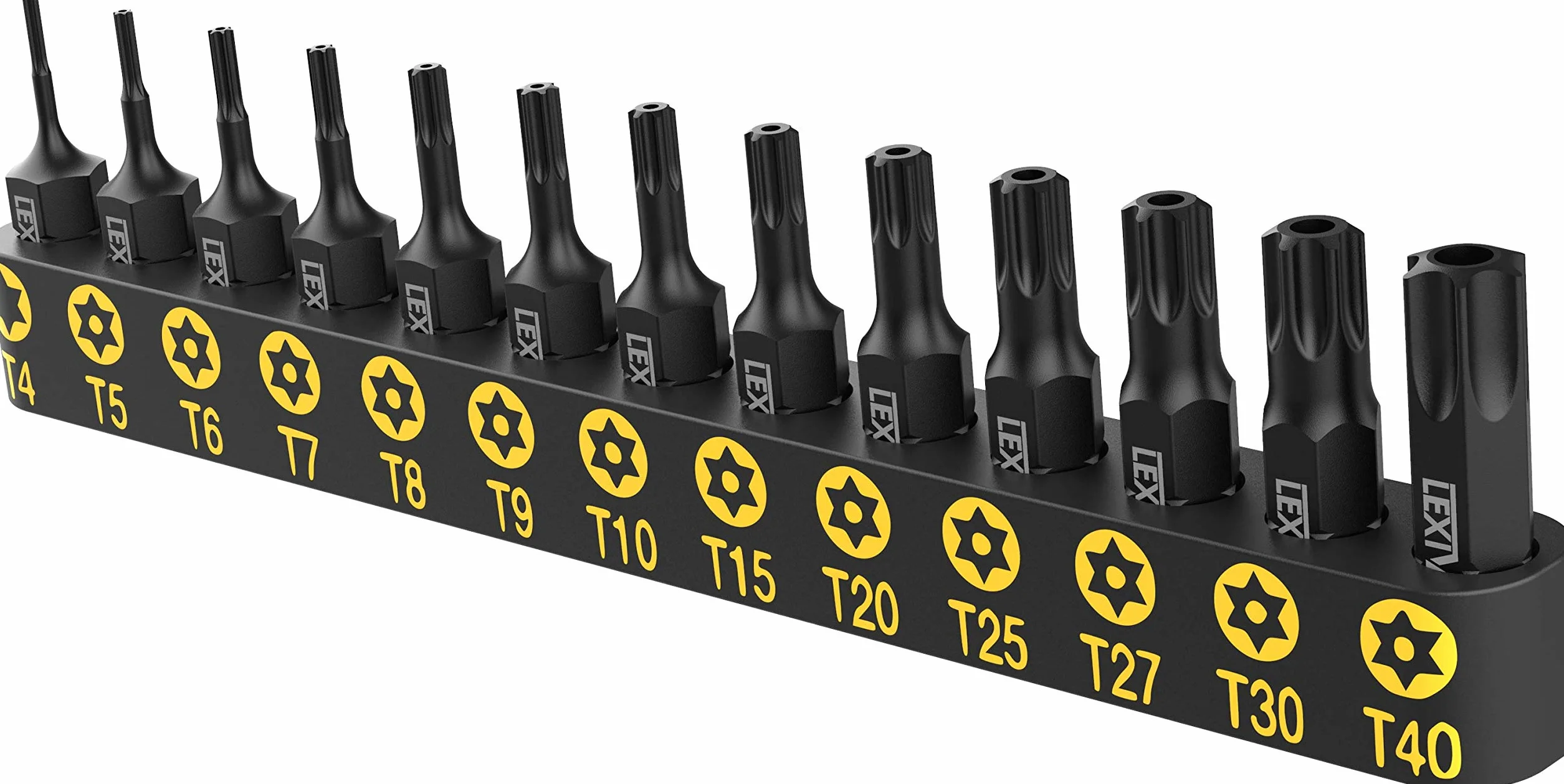 LEXIVON 13-częściowy zestaw Torx śrubowy ze stali nierdzewnej S2 T4-T40 precyzyjna obróbka CNC LX-301