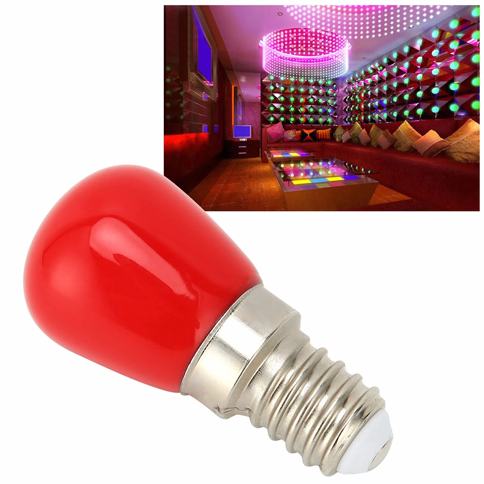 Yinhing Żarówka LED E14 3W 350 Lm 360 Stopni Bez Migotania czerwony