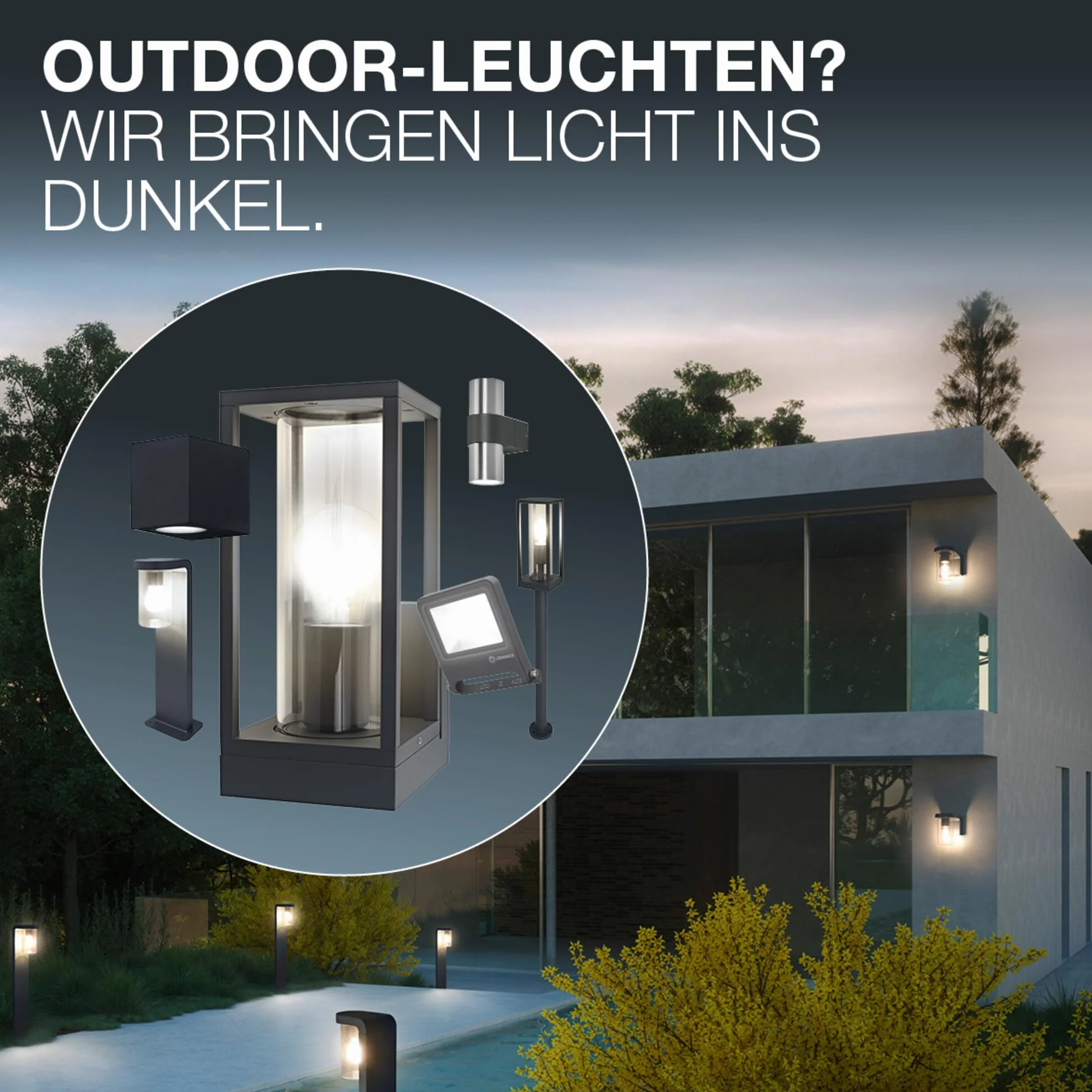 OSRAM ENDURA Classic Garden Spotspike GU10 zewnętrzna oprawa czarna IP54 35W