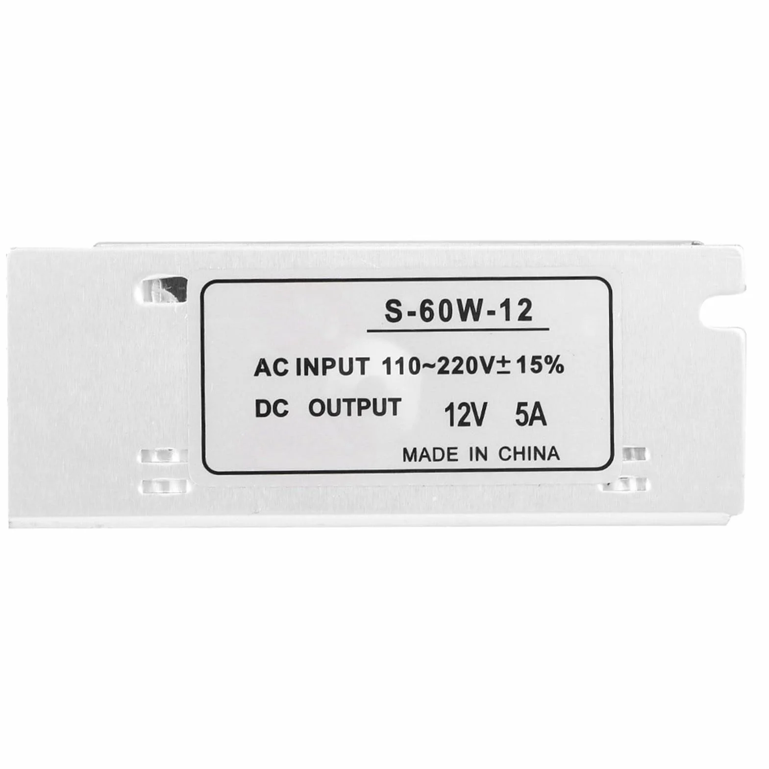 Zasilacz stabilizowany do taśm LED AC 100V ~ 240V DC 12V 5A 60W