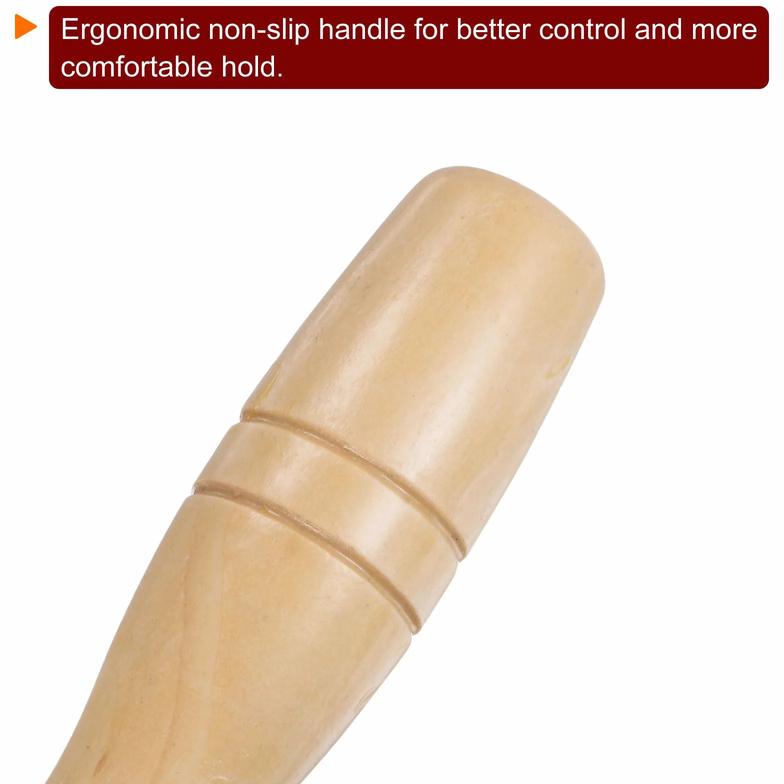 QUARKZMAN Drewniany uchwyt pilnik Ergonomiczne uchwyty 4,13" 6,2 mm Okrągły otwór metalowy kołnierz do plików metalowych 8"