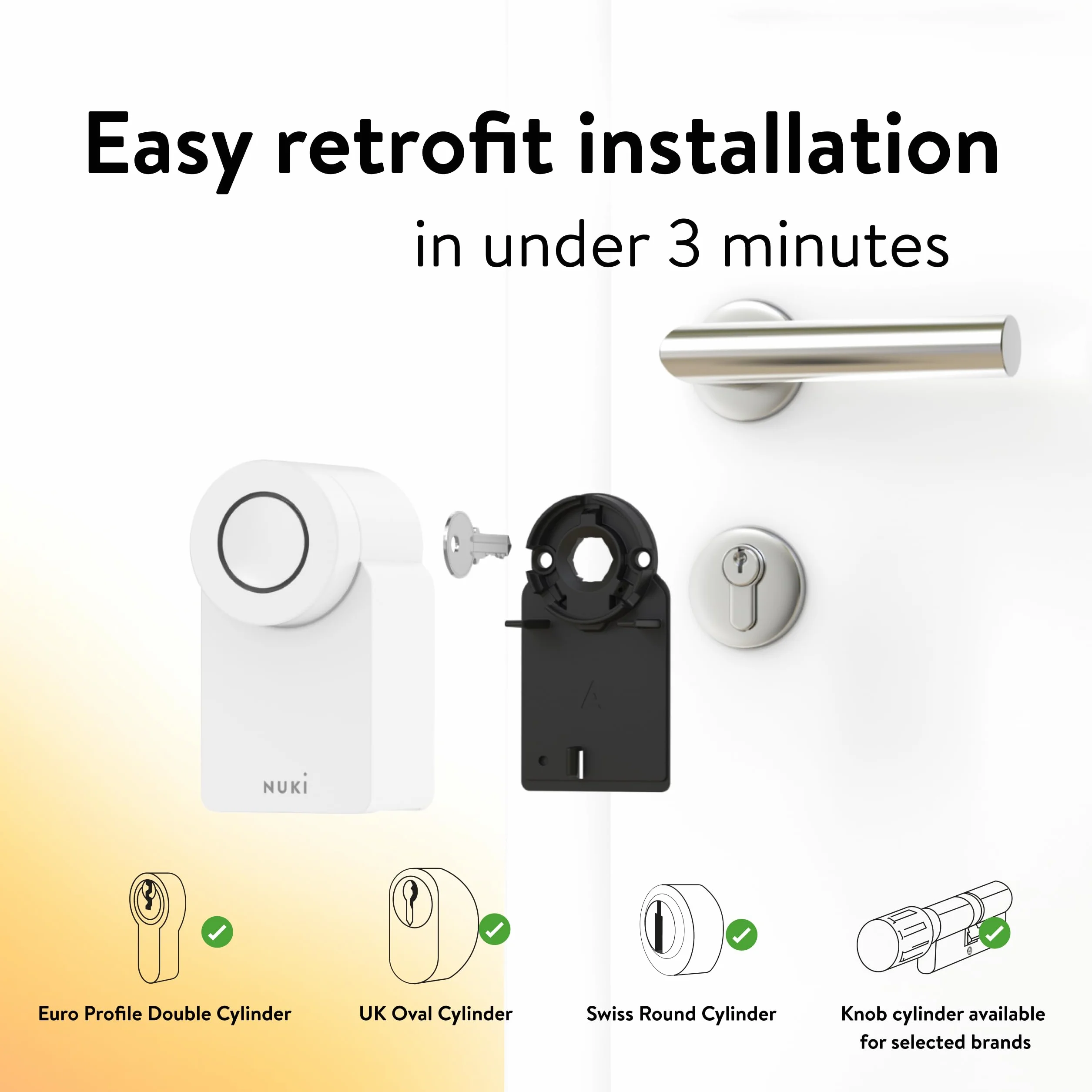 Nuki Smart Lock Go i Keypad 2025 Bezkluczykowy system otwierania drzwi Auto Unlock kod Sterowanie aplikacją Kompatybilny z Alexa Apple Google