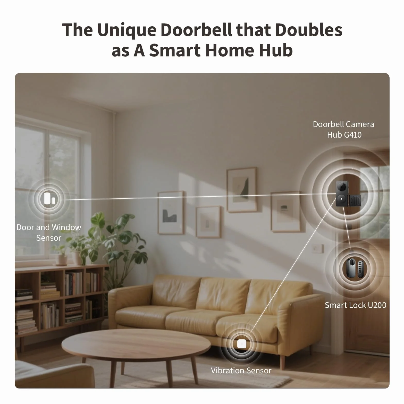 Aqara Inteligentny Wideodomofon G410 2K Bezprzewodowy Wideo HomeKit Hub Matter Czarny