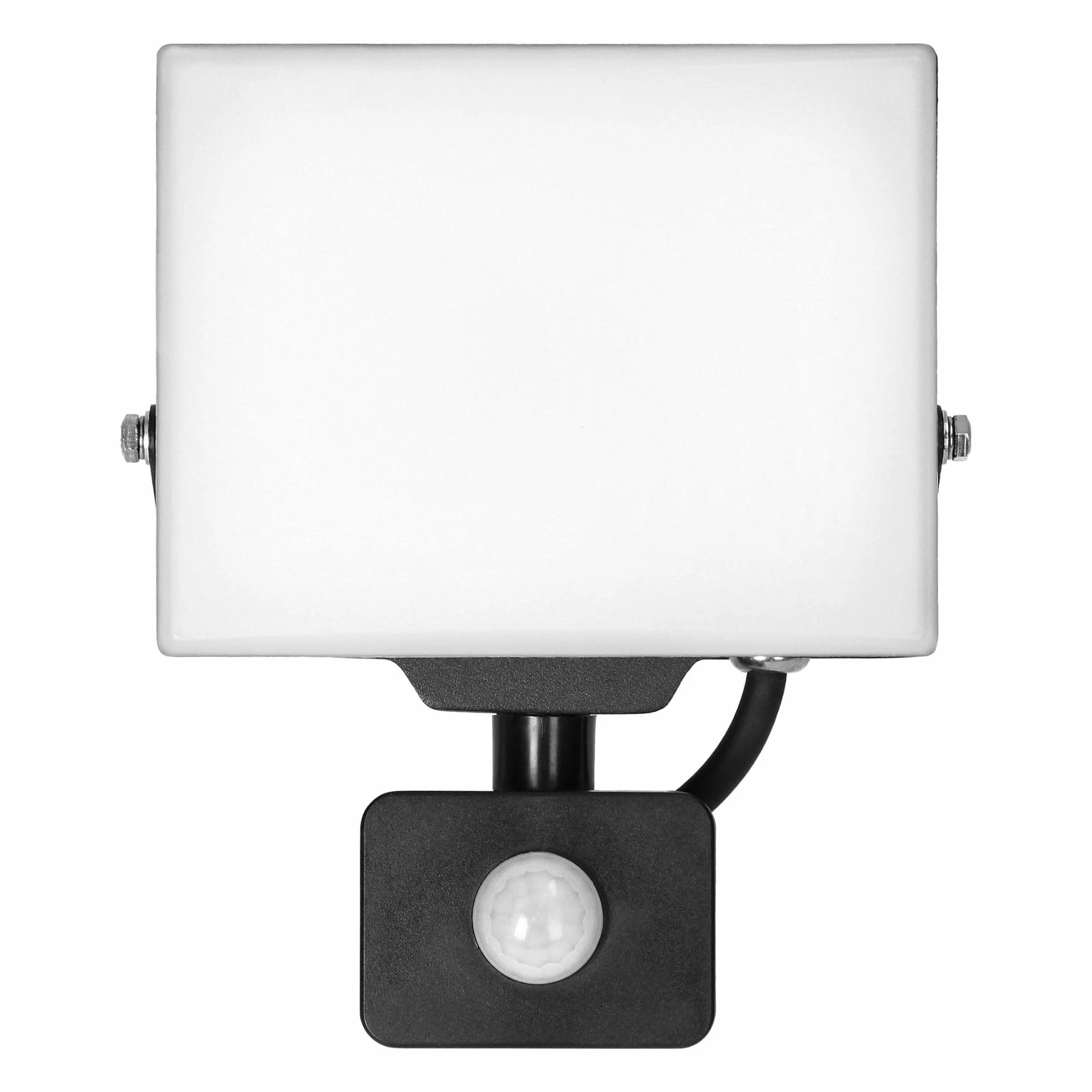Naświetlacz LED z Czujnikiem Ruchu 4000K Aluminium Poliwęglan Lampa Ścienna LED IP44 30W 2400lm