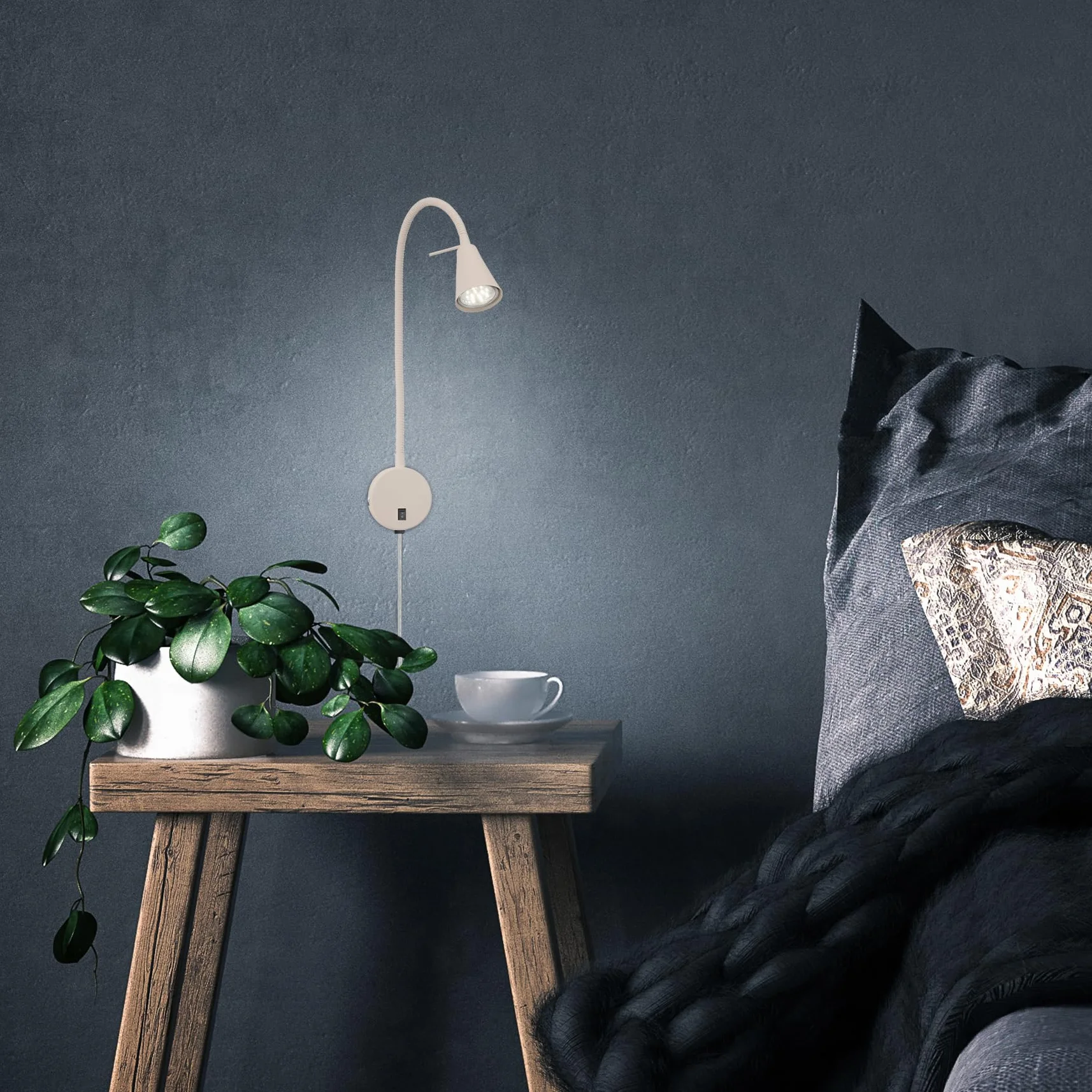 BRILONER Lampa do czytania LED GU10 4,7 W 400 lm ciepłe białe światło kinkiet wewnętrzny