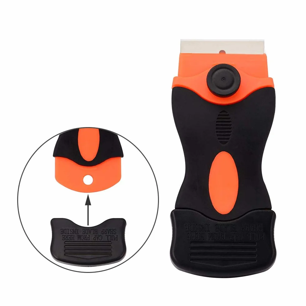 Premium mini skrobaczka ceramiczna do maszynki do golenia z 20 stalowymi ostrzami do usuwania kleju farb naklejek