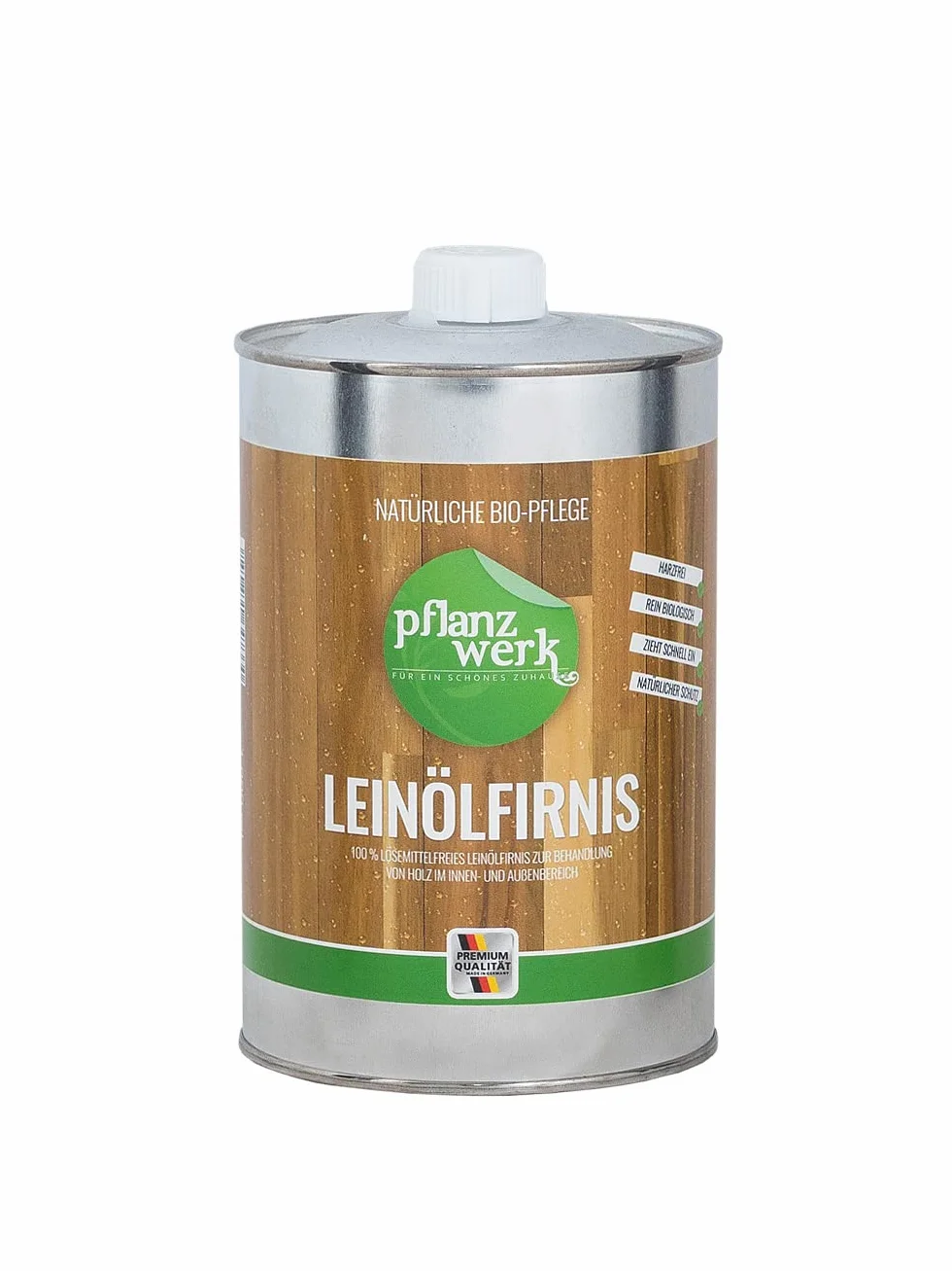 Pflanzwerk olej lniany glazura do drewna 1 litr + gratis pędzel