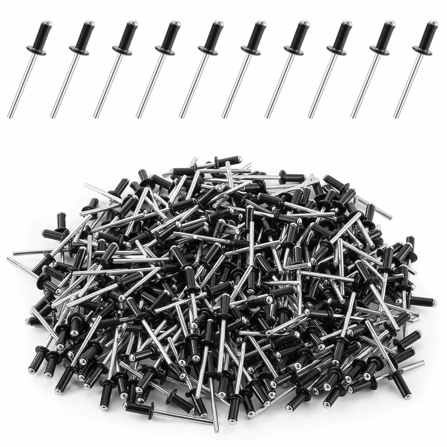 Nity zrywalne aluminiowe 4x10 mm zestaw do metalu
