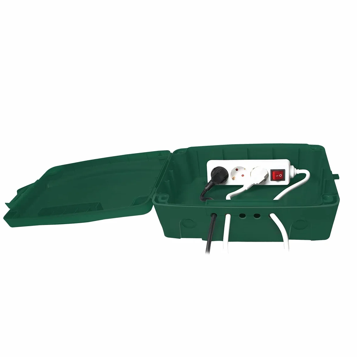 LogiLink Skrzynka elektroniczna IP54 32x21x11,5 cm zielona odporna na warunki atmosferyczne