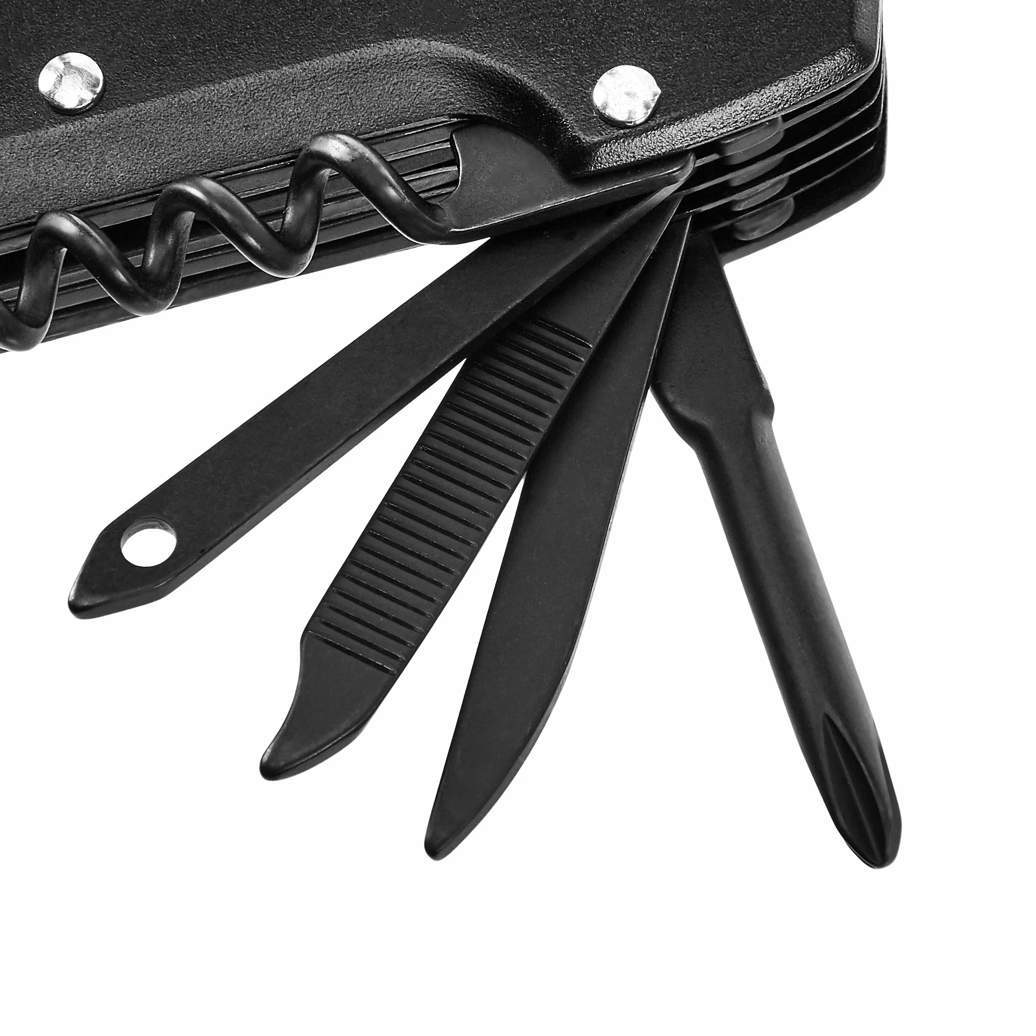 Amazon Basics scyzoryk wielofunkcyjny 15 w 1 czarny z etui