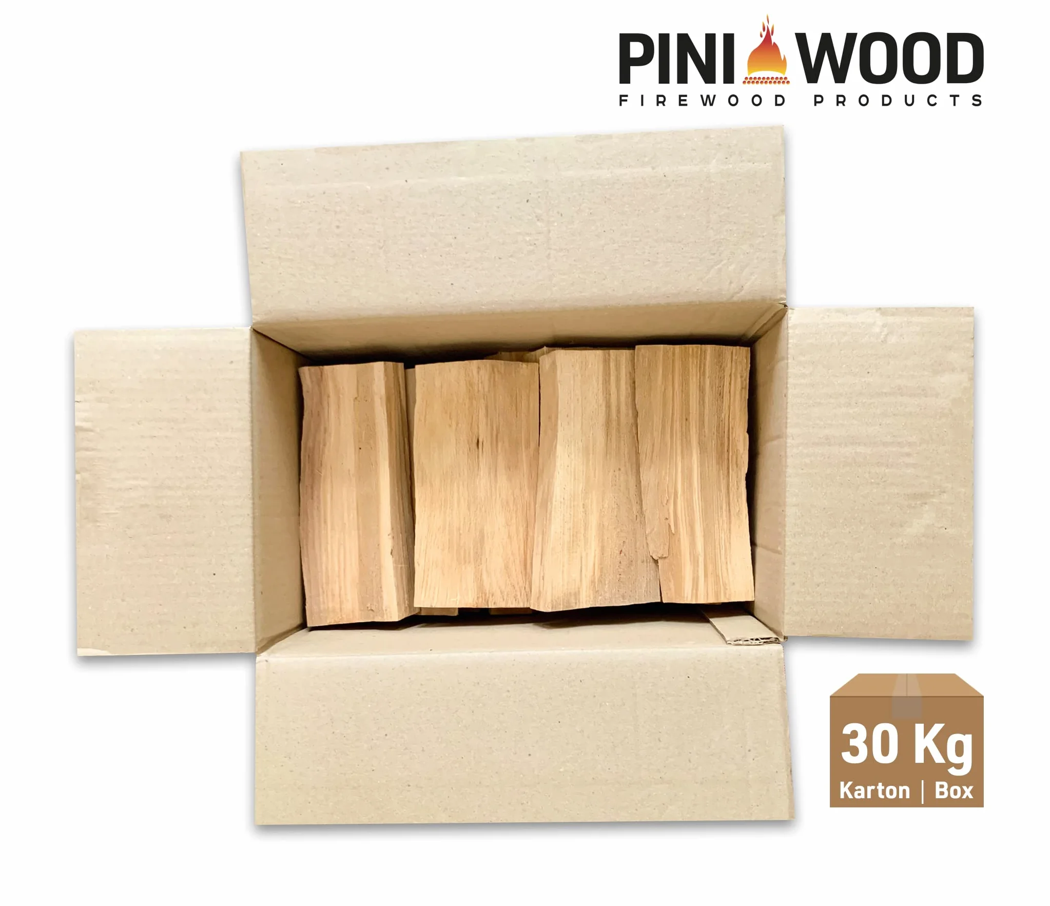 PINI Drewno do grillowania buk 30 kg 30-33 cm