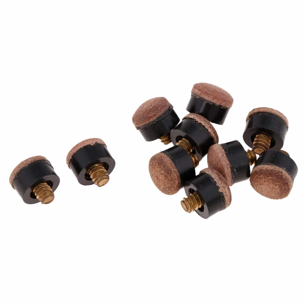 Premium 10 szt. wkręcane końcówki do kija bilardowego 10 mm