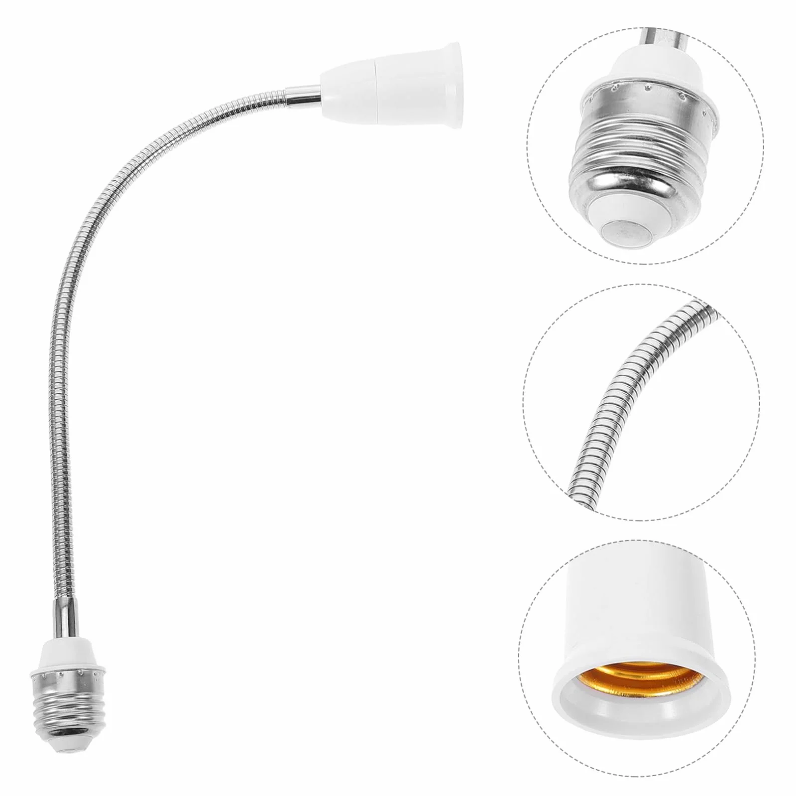 jojofuny E27 Gniazdo Żarówki Adapter Przedłużający Do Podstawy Lampy