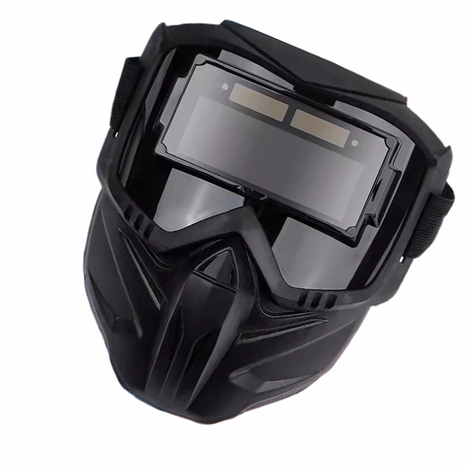 Kask spawalniczy z automatycznym przyciemnianiem, antyodblaskowa, duży widok, oddychająca, termoizolacyjna, pełna osłona twarzy