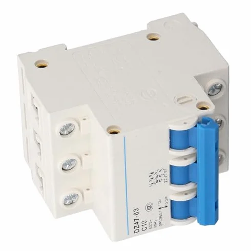 Wyłącznik Miniaturowy 3-Biegunowy 10A DZ47-63 C10 400V AC DIN