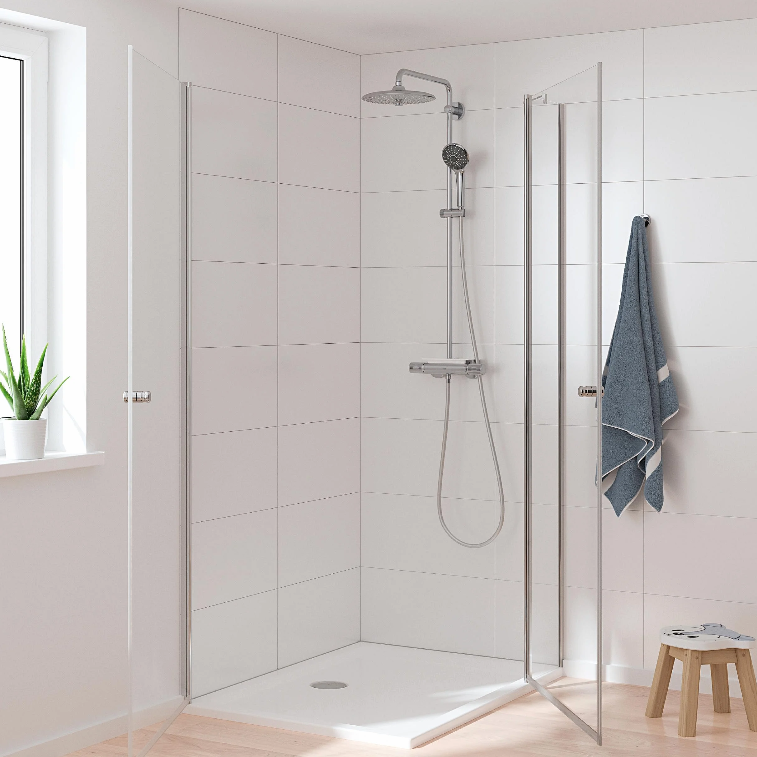 Grohe Vitalio Joy 260 Zestaw Prysznicowy Srebrny Ø 260mm