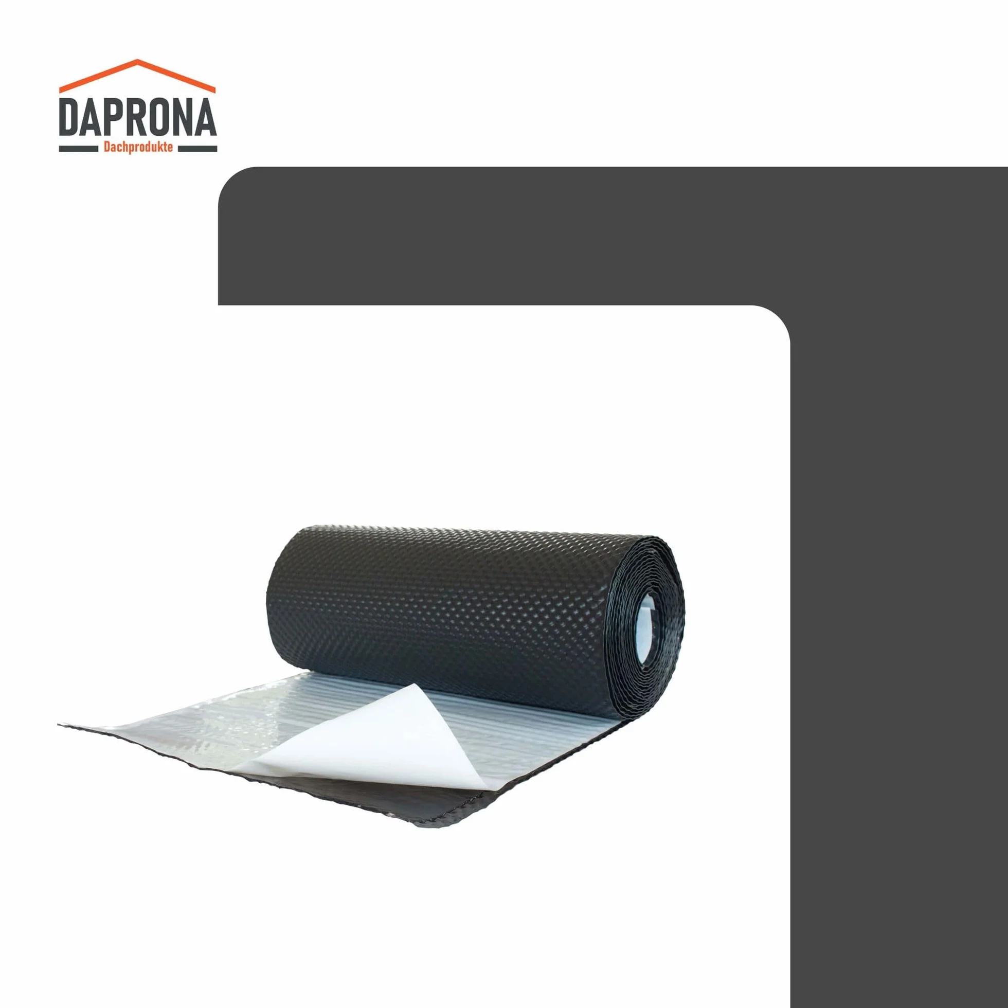 Taśma przyłączeniowa ścienna 3D 5m x 39cm samoprzylepna antracyt aluminium z klejem butylowym uszczelnienie dachowe