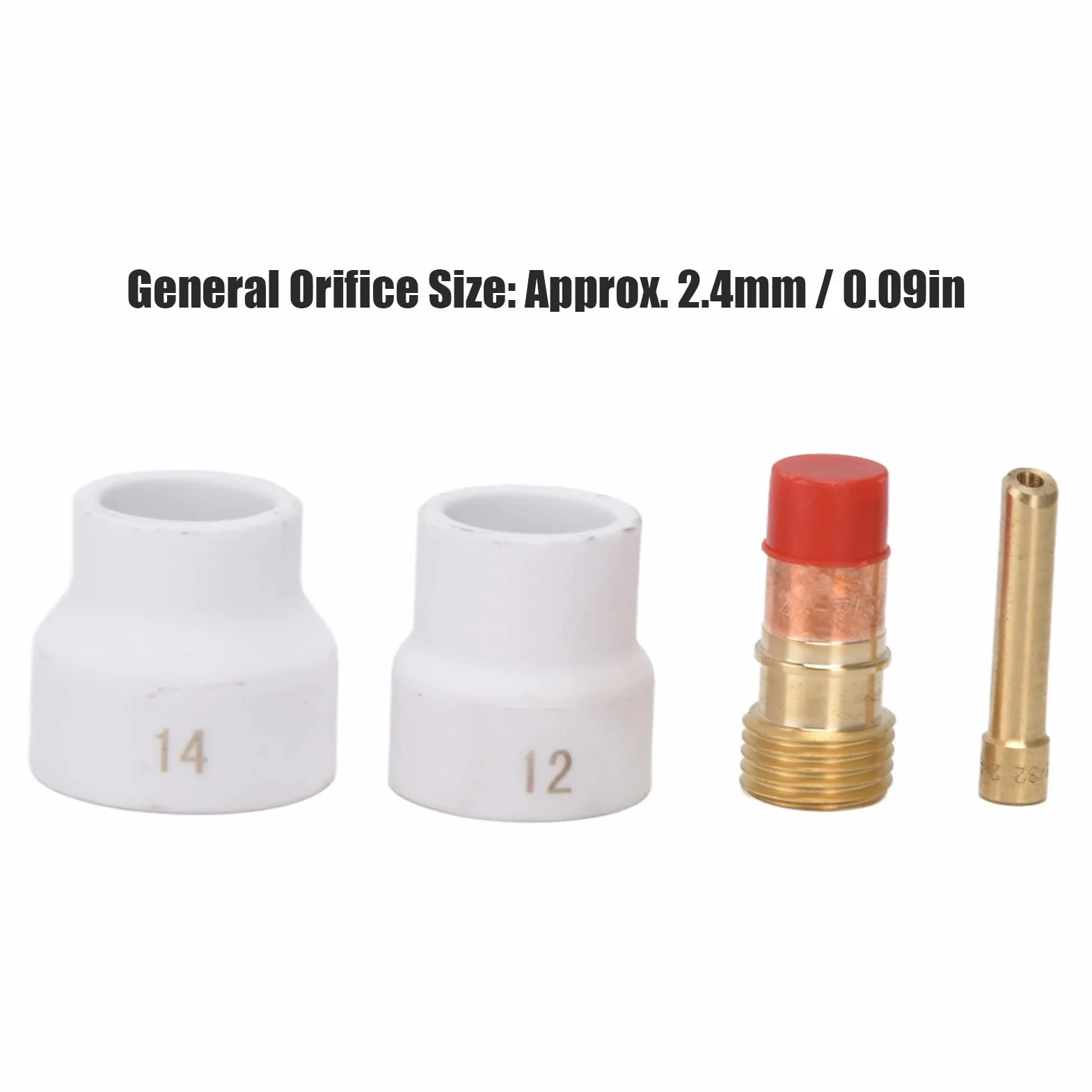 TIG Welding Torch Accessory Set Gas Lens for WP 17 18 26 Series Ceramic Nozzle Electrode Holder