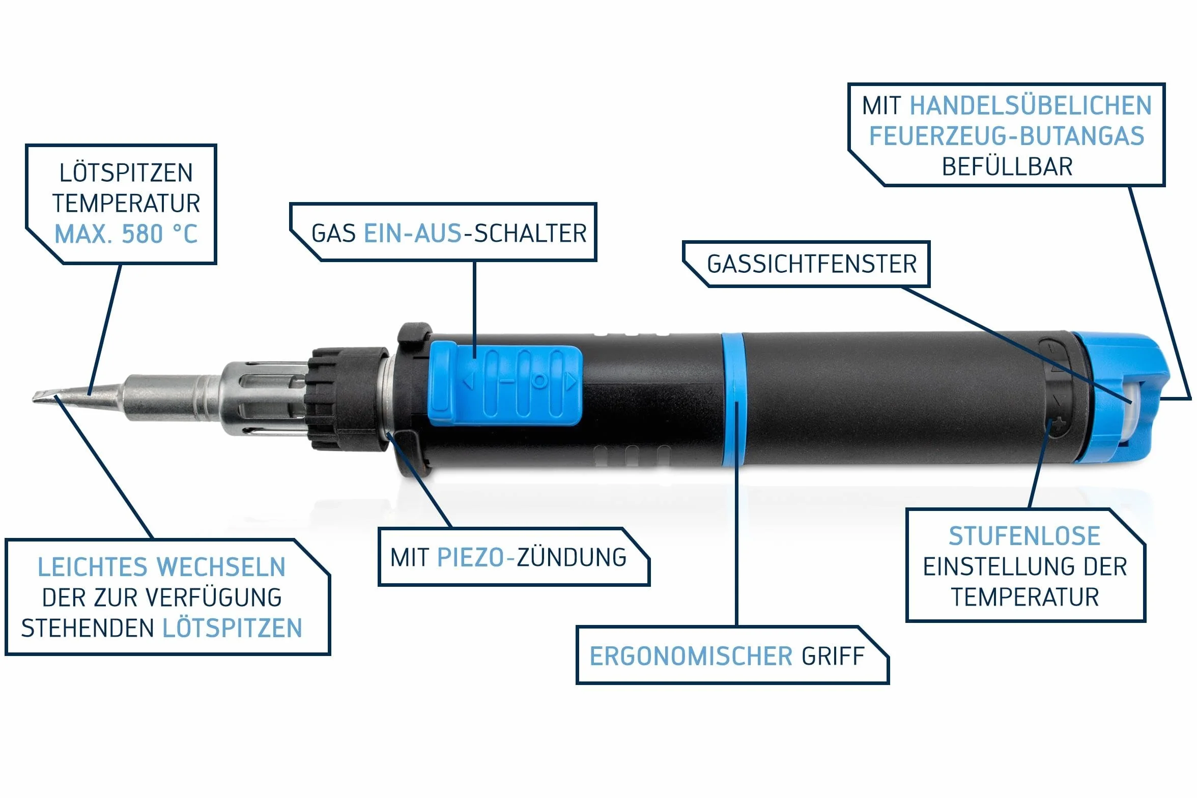 Zestaw lutowniczy gazowy 130 W ERSA Independent 130 0G13400141