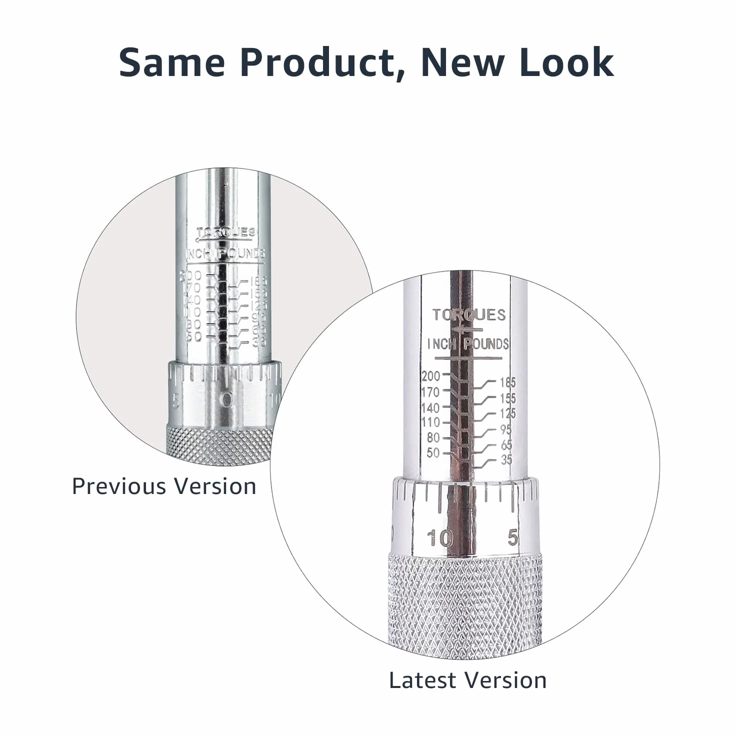 Amazon Basics Klucz dynamometryczny zatrzaskowy z napędem 1/4", 3,95-22,5 Nm