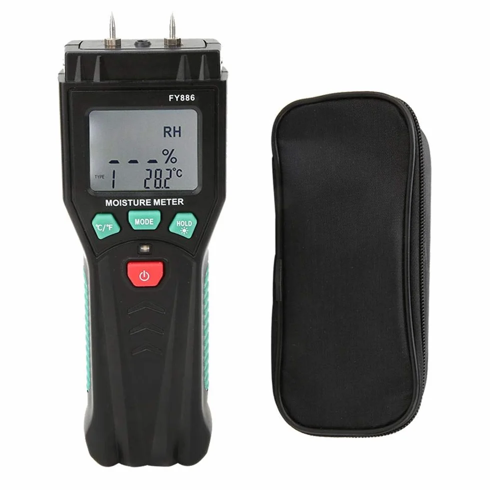 Czujnik wilgotności drewna miernik tester z wyświetlaczem LCD