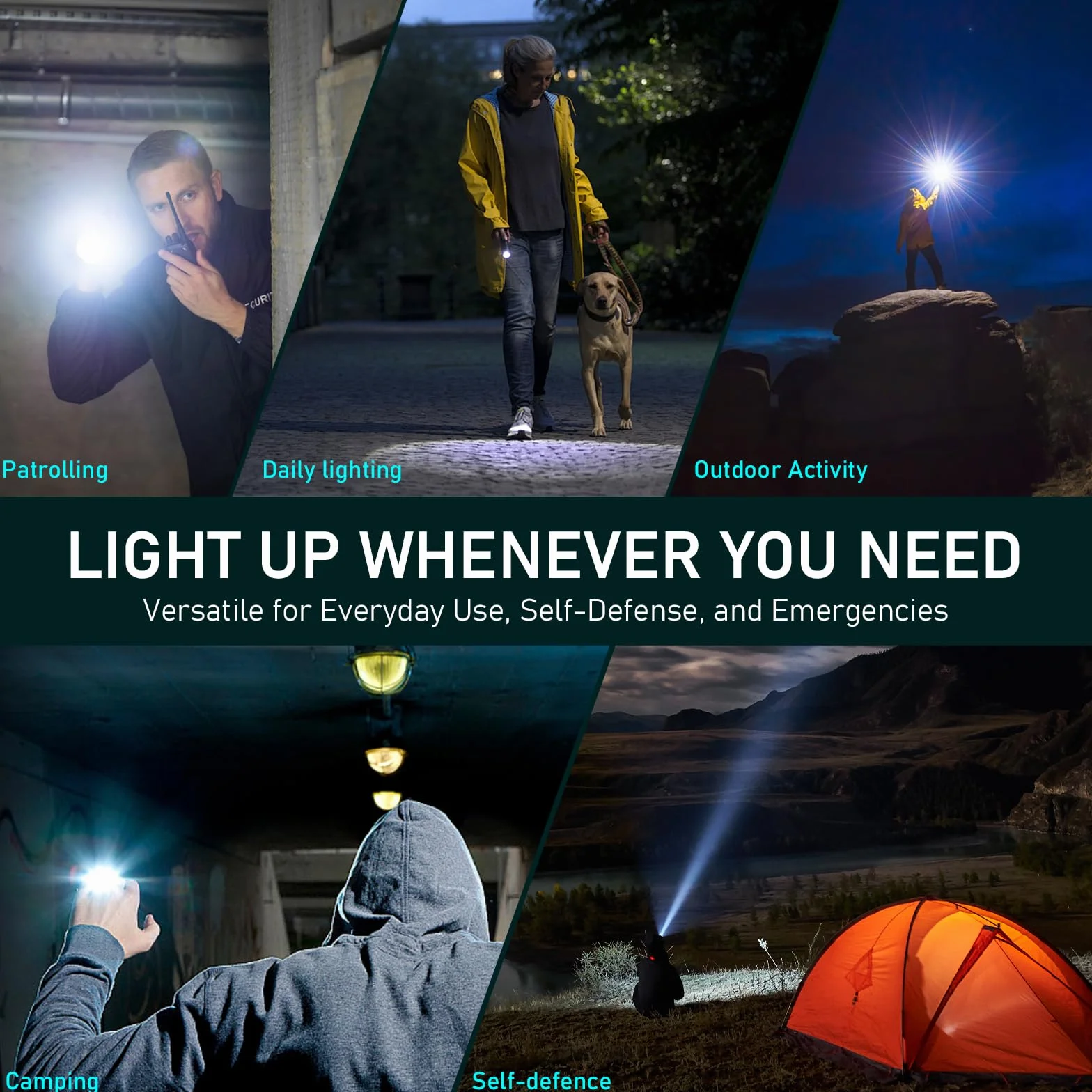 Latarka taktyczna Wurkkos FC12C, LED 1600 lumenów, IP68, sterownik Step-Down