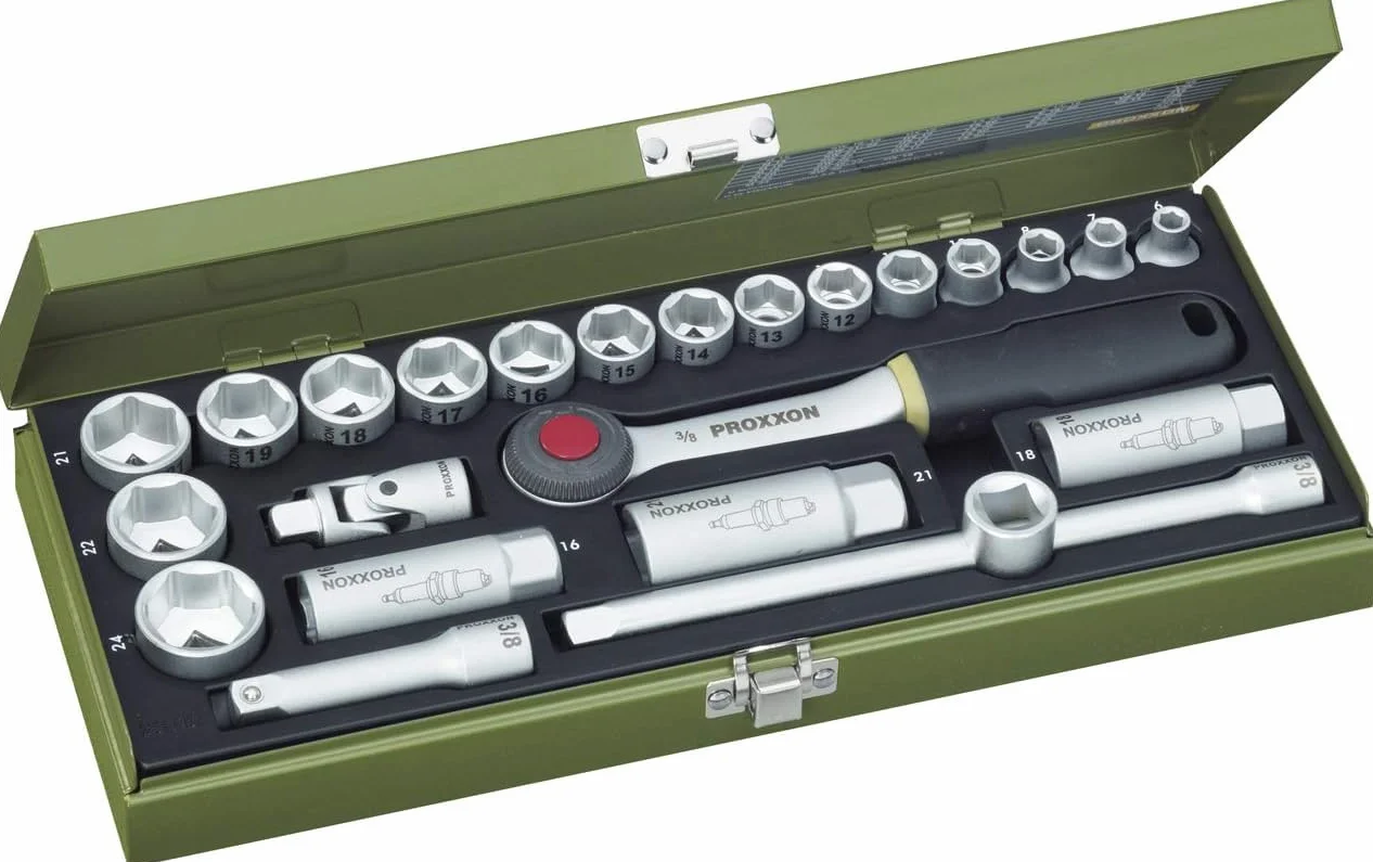 Proxxon 23110 Zestaw Kluczy Nasadowych 24 Sztuki