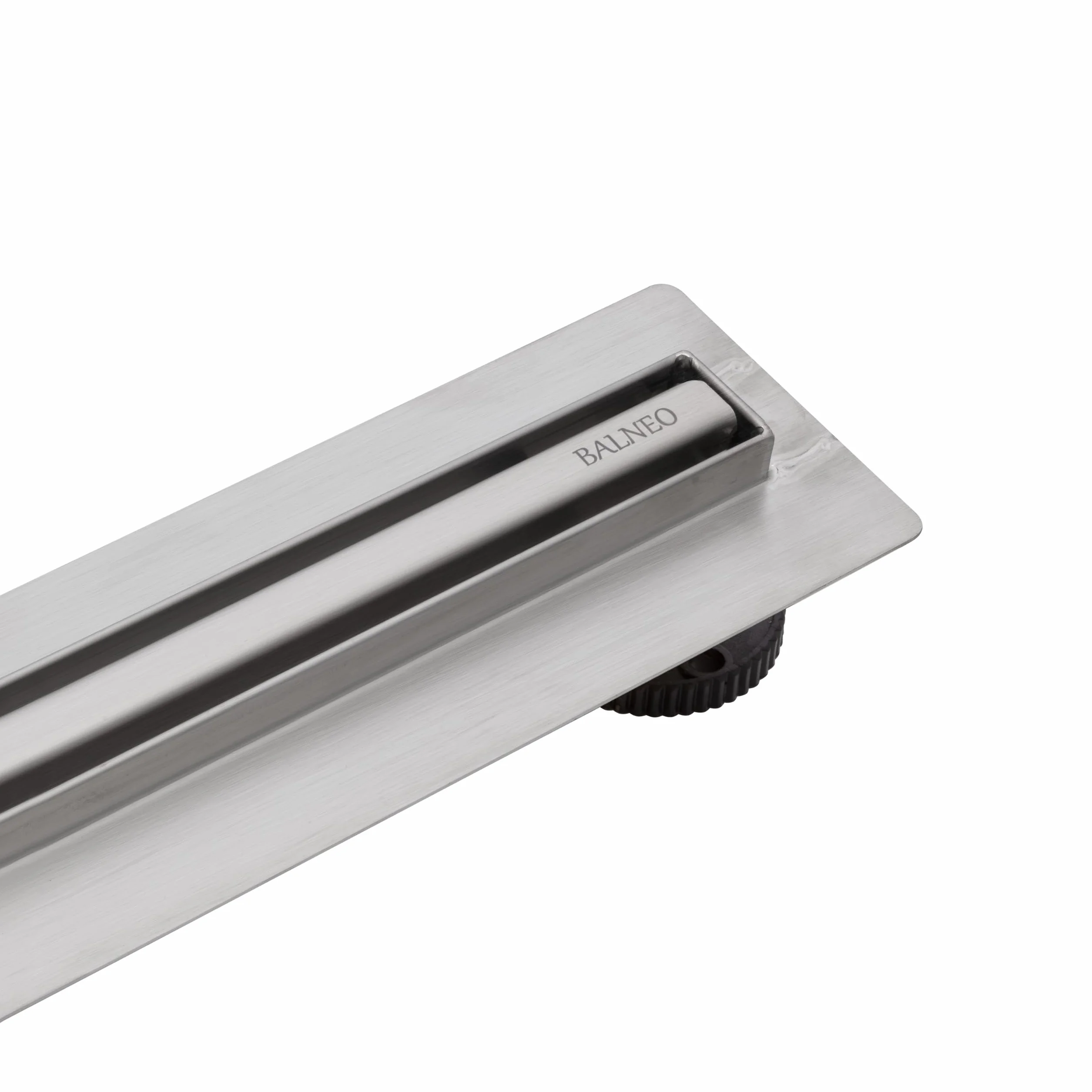 Odpływ liniowy ze stali nierdzewnej 70 cm wąski panel 14 mm niski 57 mm zestaw ProLine