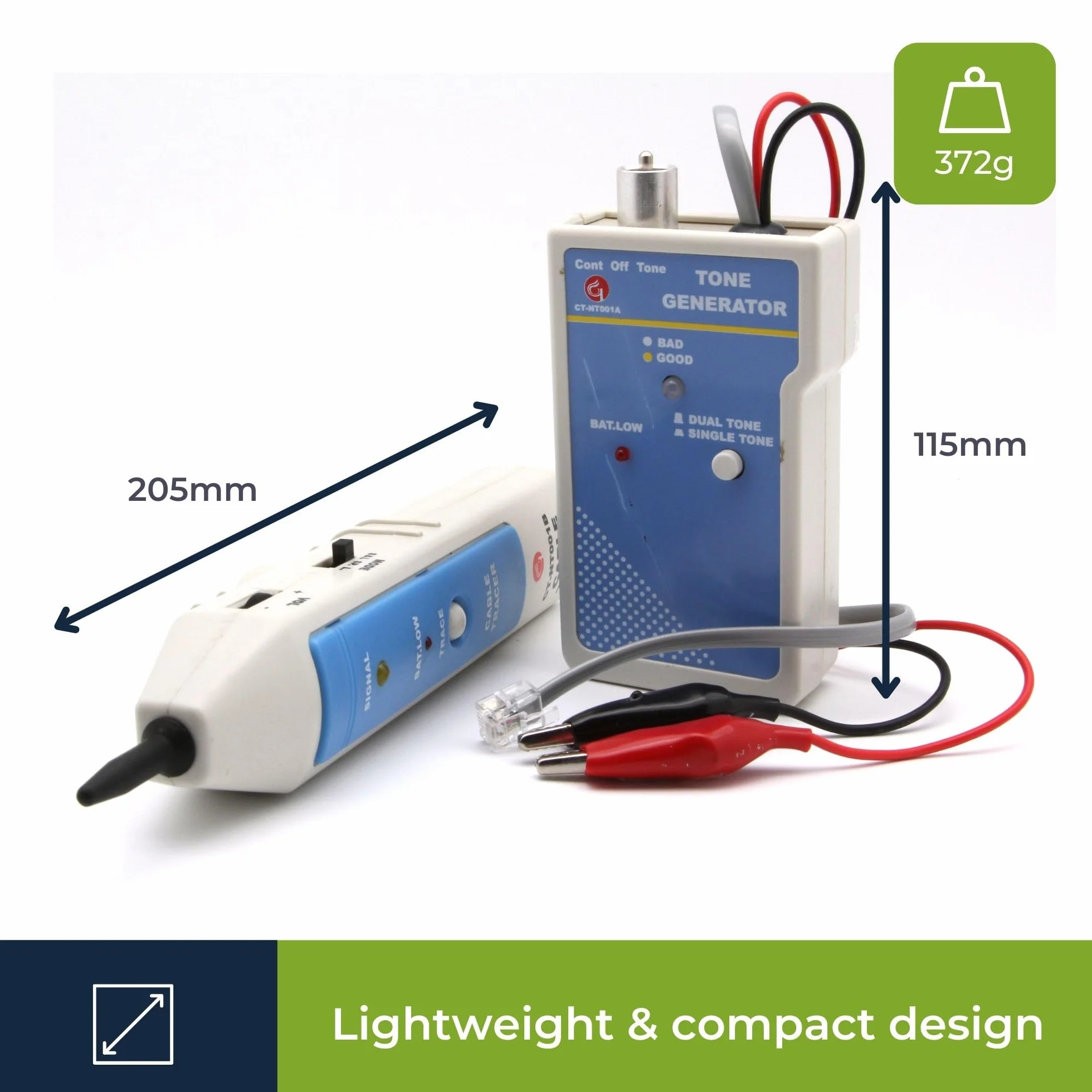 Velleman VTTEST11 wielokolorowy tracker kablowy z generatorem tonów 240 V
