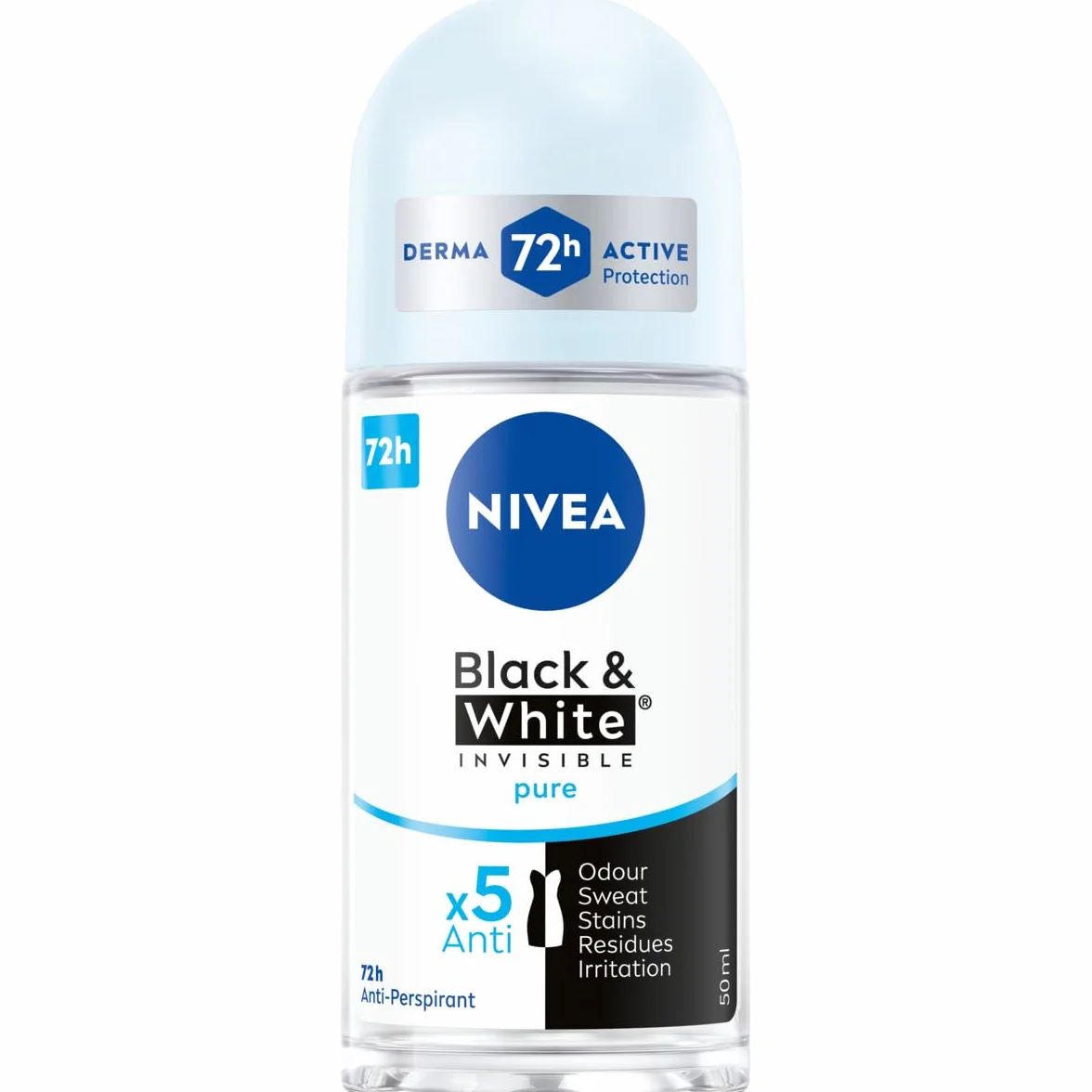 NIVEA Black & White Pure Antyperspirant roll-on 50 ml