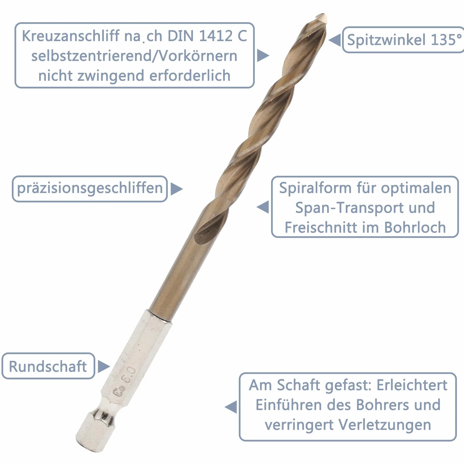 M35 wiertła kobaltowe 10-częściowy zestaw wierteł spiralnych HSS 1,5-6,0 mm stal nierdzewna