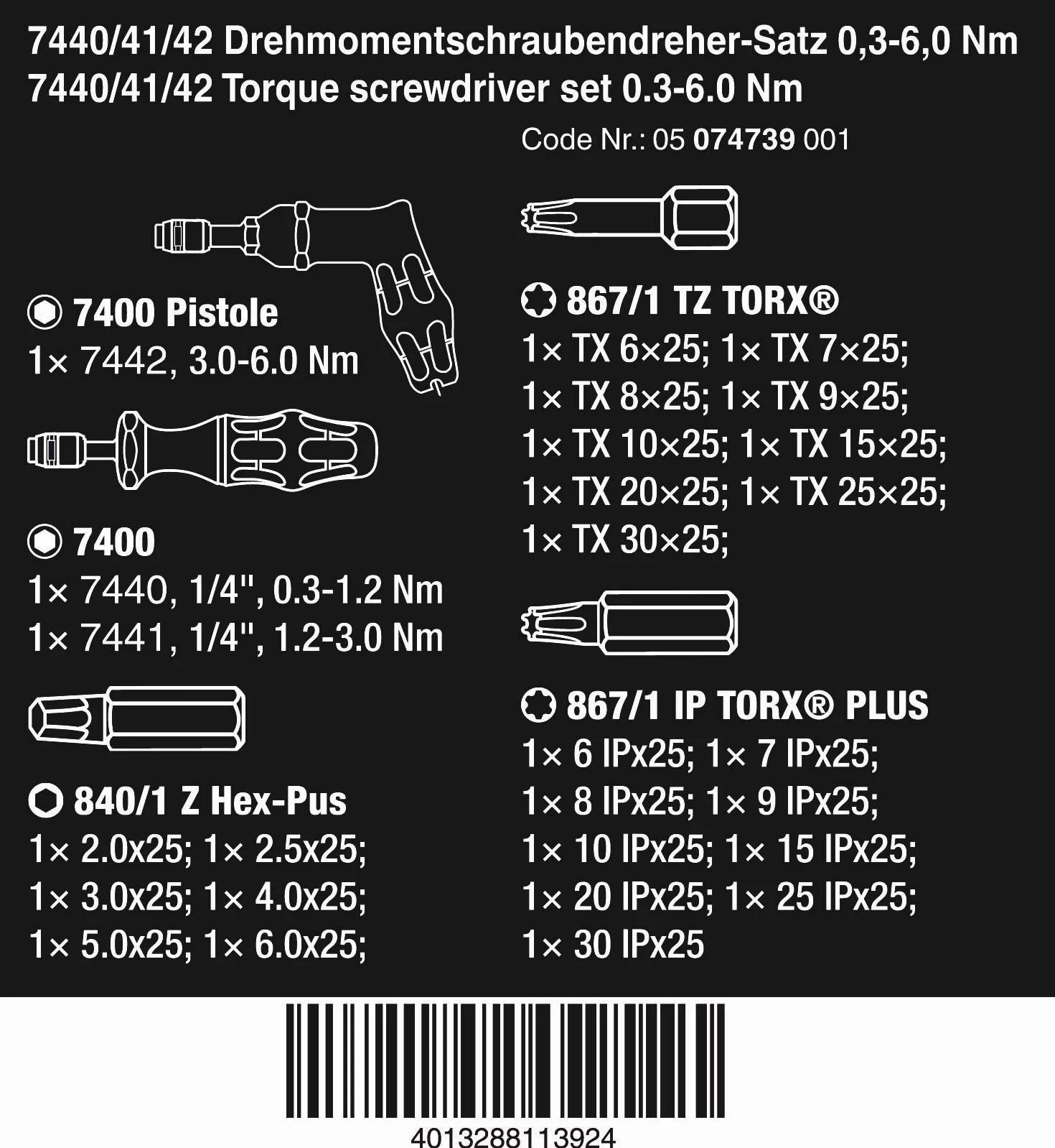 Wera 7440/41/42